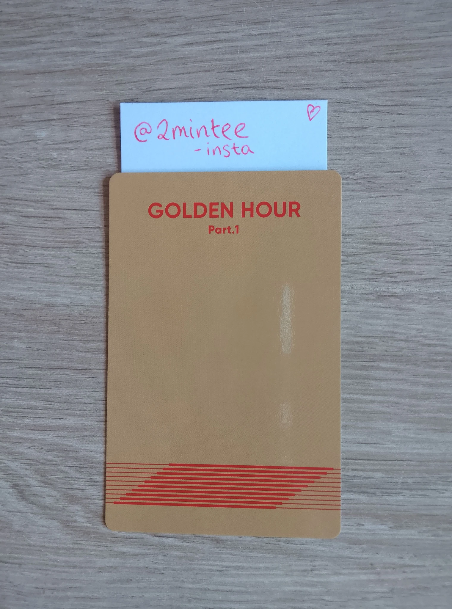 ATEEZ Hongjoong ATEEZ - Hongjoong - Golden Hour : Part.1 Album poca album album photocard B version listing photo 2