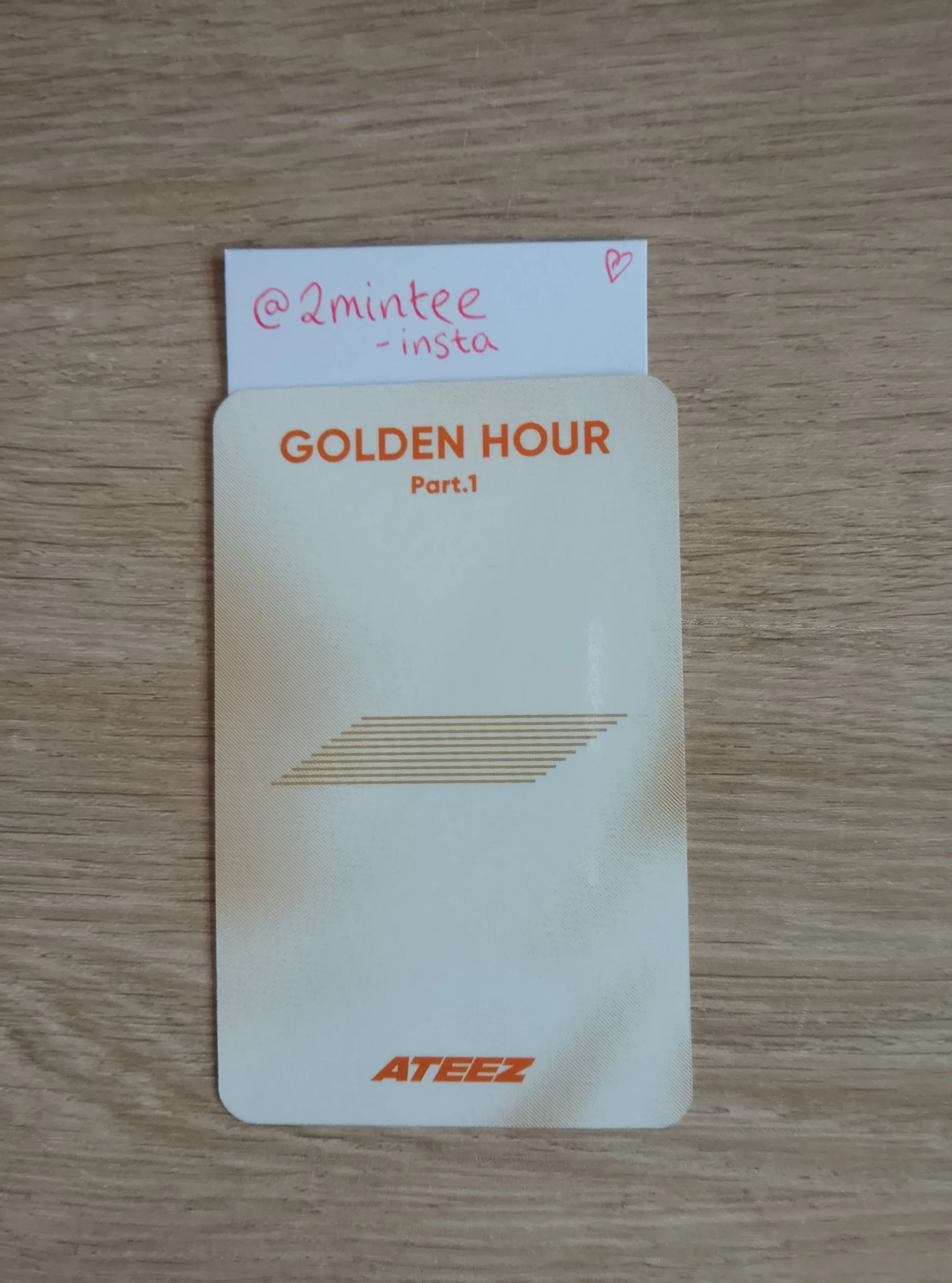 ATEEZ Mingi ATEEZ - Mingi - Golden Hour : Part.1 Album platform version album photocard listing photo 2
