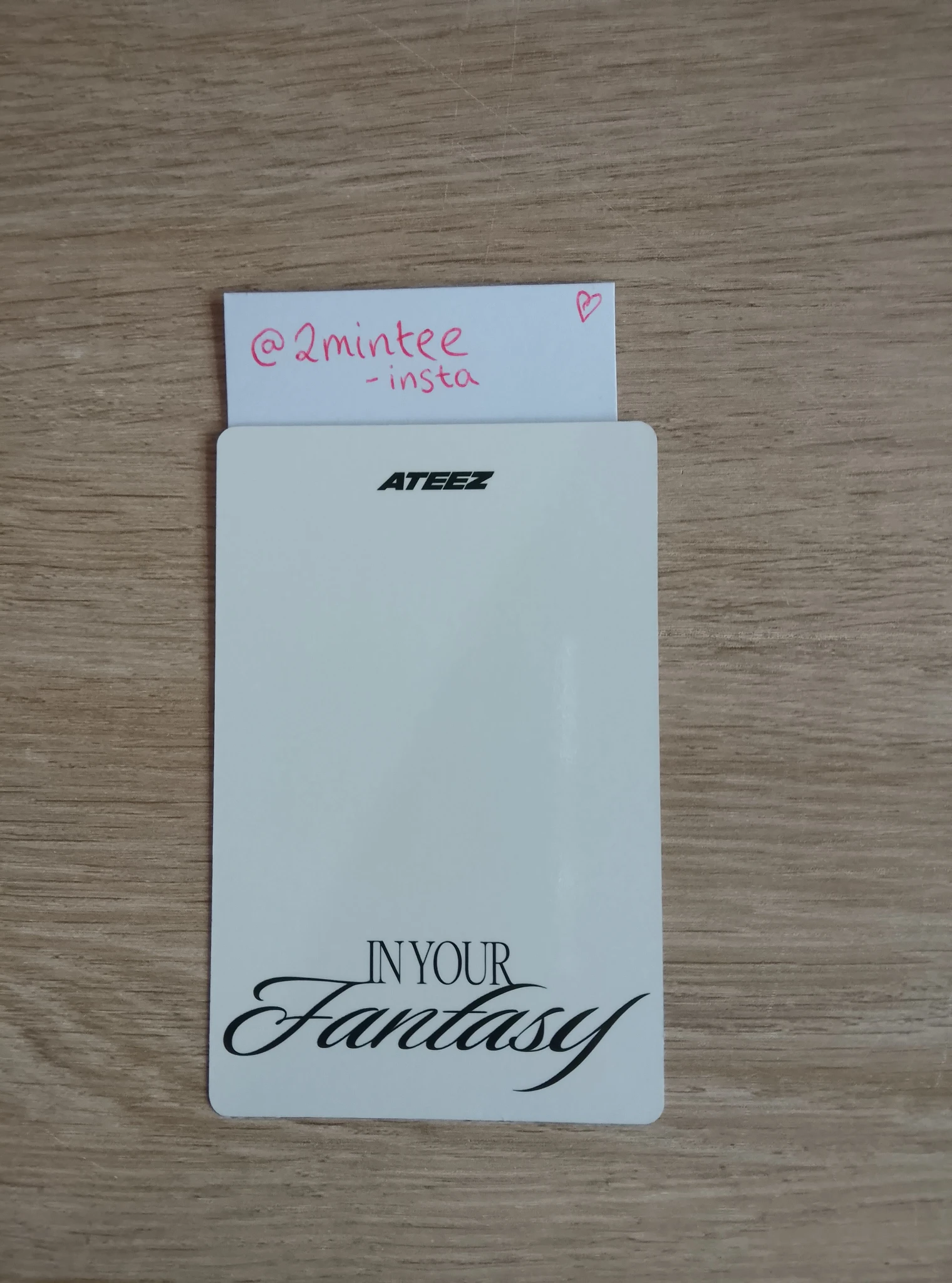 ATEEZ Wooyoung ATEEZ - Wooyoung - Golden Hour : Part.3 'In Your Fantasy Edition' Album poca album album photocard listing photo 2