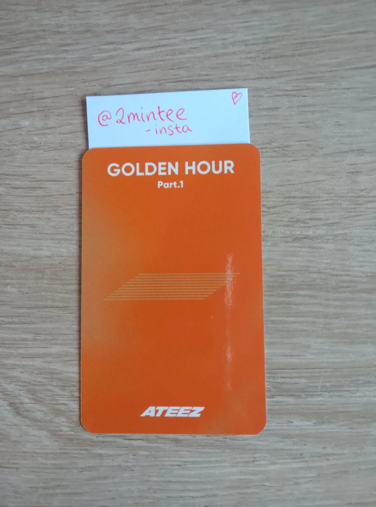 ATEEZ Wooyoung ATEEZ - Wooyoung - Golden Hour : Part.1 Album album photocard platform version Photocard Z listing photo 2