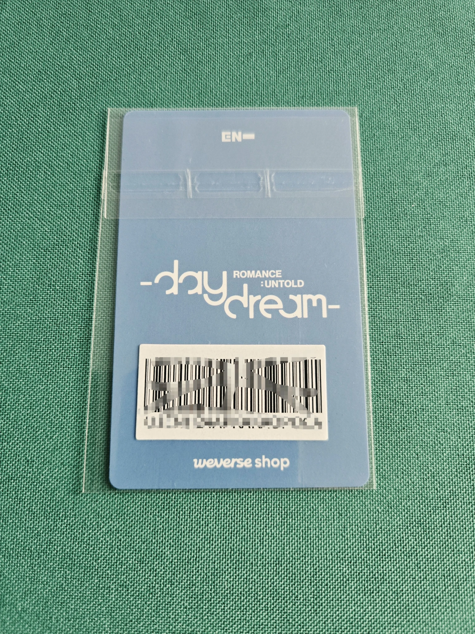 ENHYPEN Sunoo ENHYPEN - Sunoo - ROMANCE: UNTOLD-DAYDREAM- Album kakaotalk pre-order benefit (pob) listing photo 2