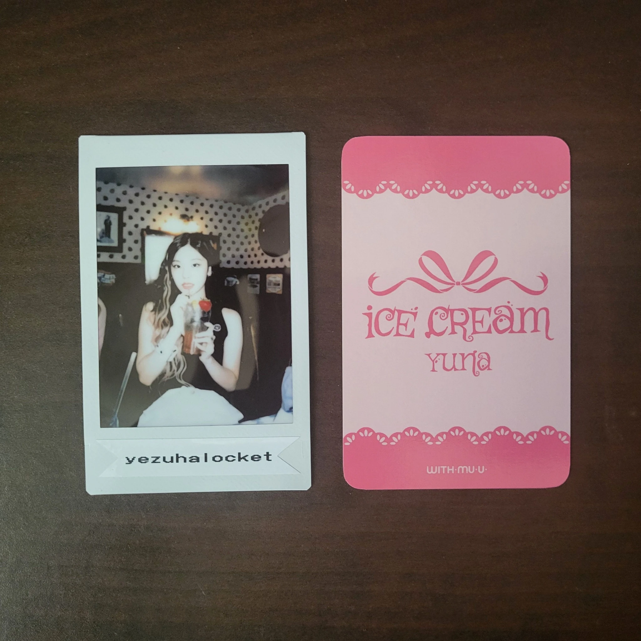 ITZY Yuna ITZY - Yuna - Ice Cream Album withmuu video call (fancall) round 1 solo album listing photo 2