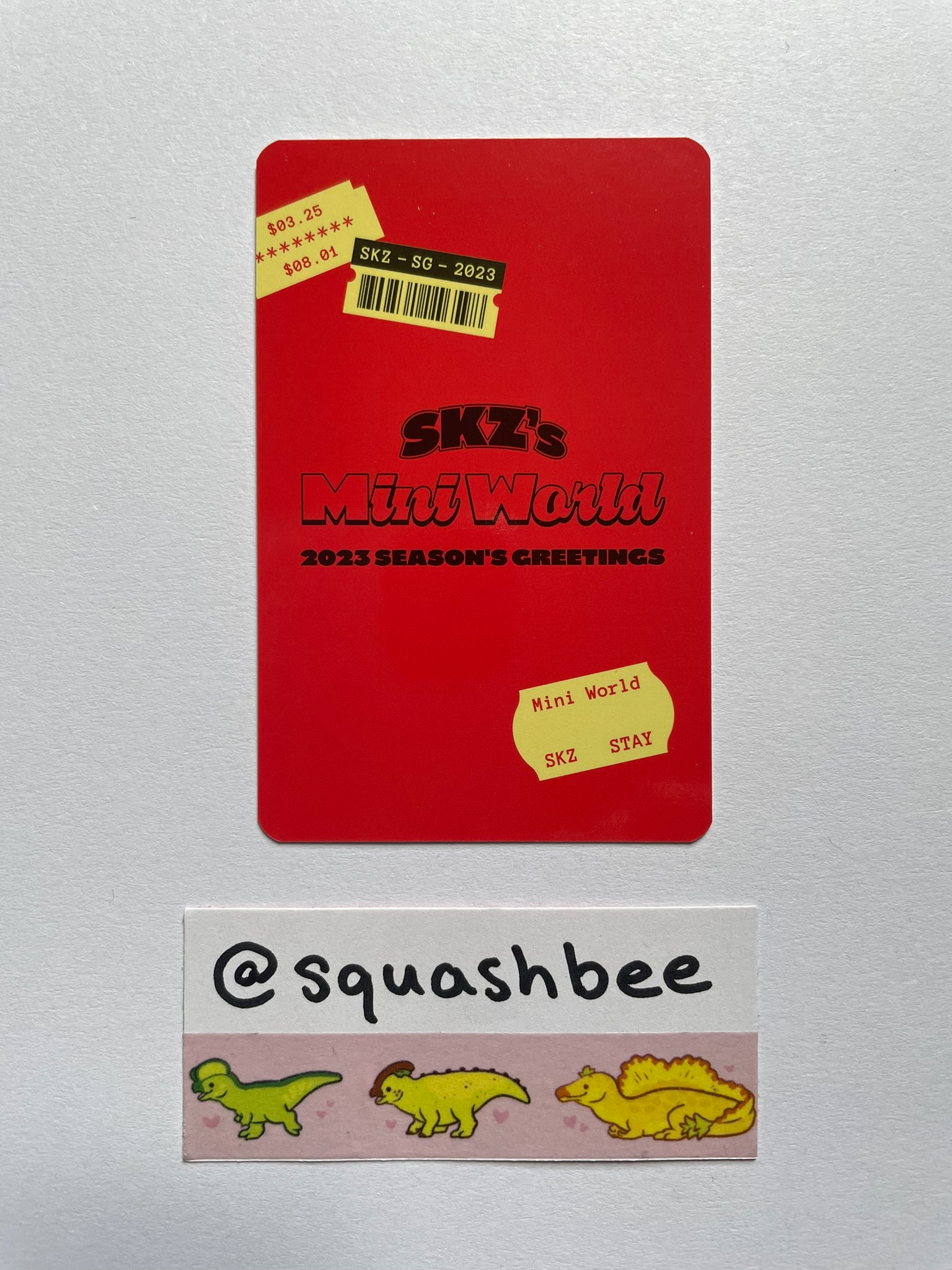Stray Kids I.N Stray Kids - I.N - 2023 Season's Greetings - SKZ's Mini World Other photocard set selfie version listing photo 2