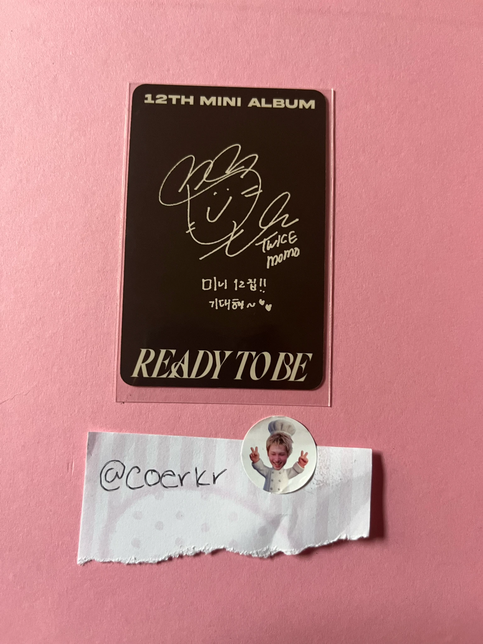 TWICE Momo TWICE-Momo-Album-READY TO BE listing photo 2