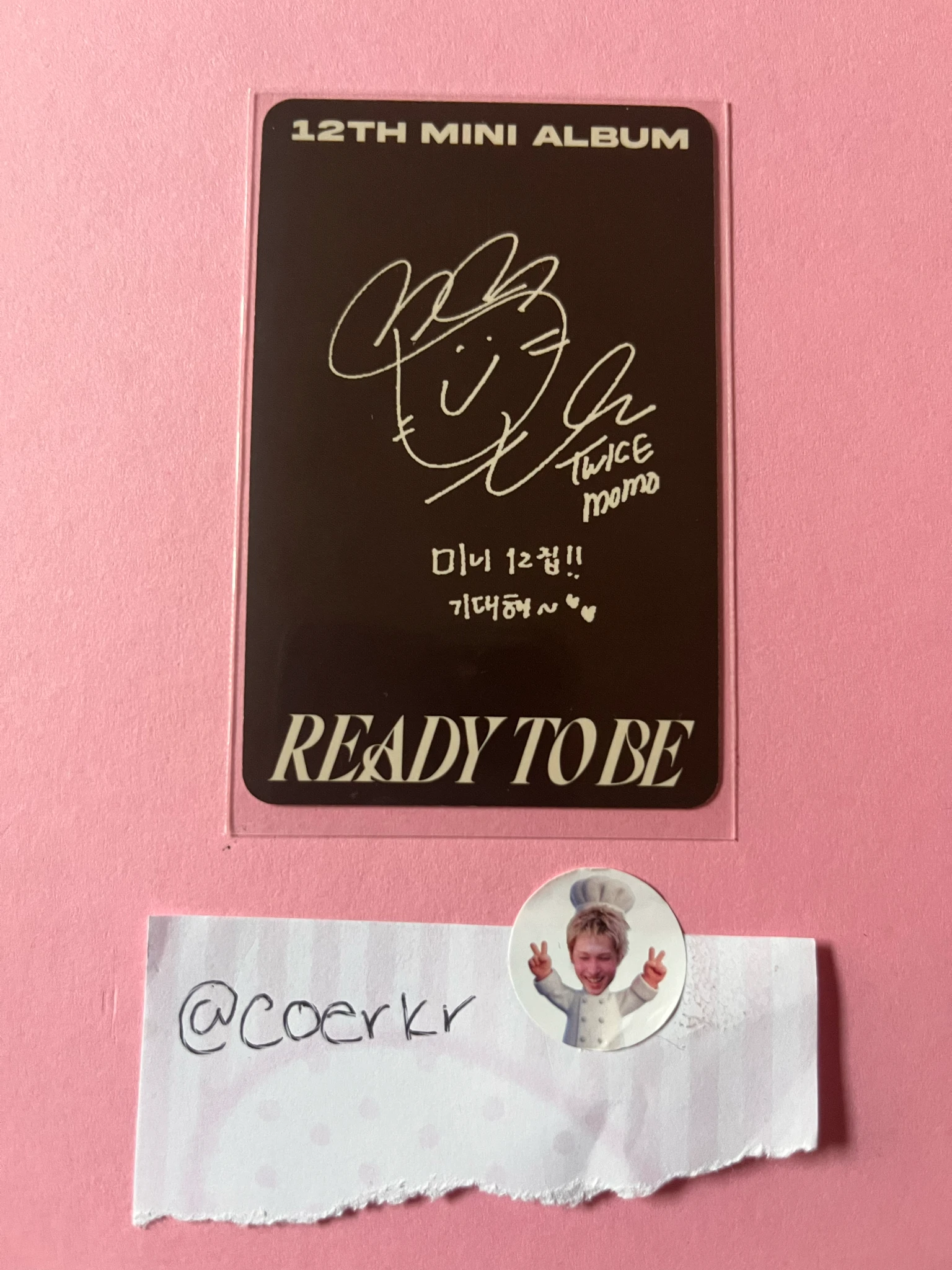 TWICE Momo TWICE-Momo-Album-READY TO BE listing photo 2