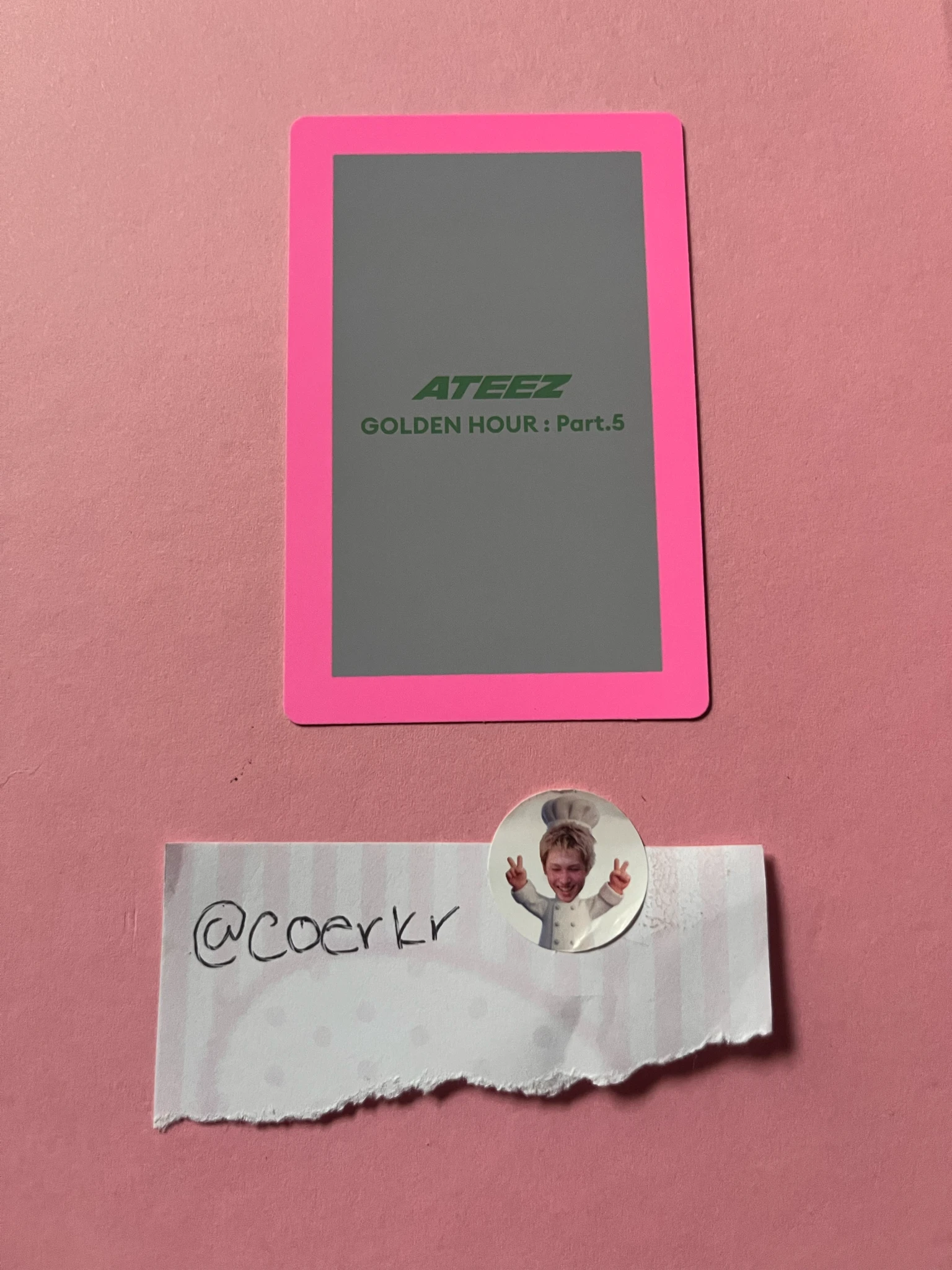 ATEEZ Hongjoong ATEEZ - Hongjoong - GOLDEN HOUR : Part.5 Album album photocard listing photo 2