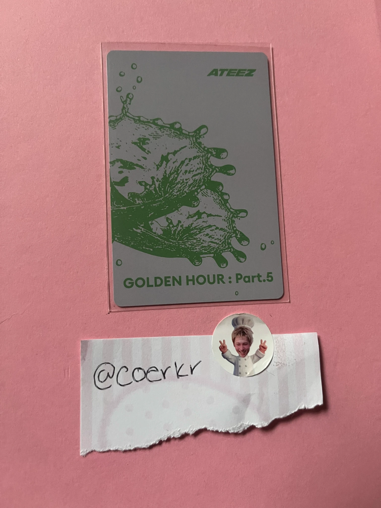 ATEEZ Hongjoong ATEEZ - Hongjoong - GOLDEN HOUR : Part.5 Album album photocard poca album diary version listing photo 2