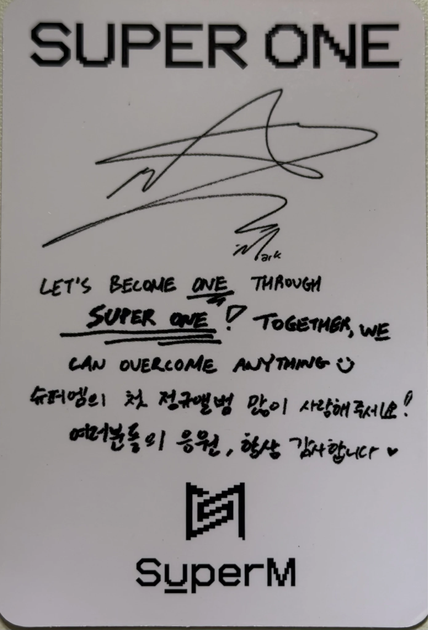 SuperM Mark SuperM - Mark  - Super One Album listing photo 2