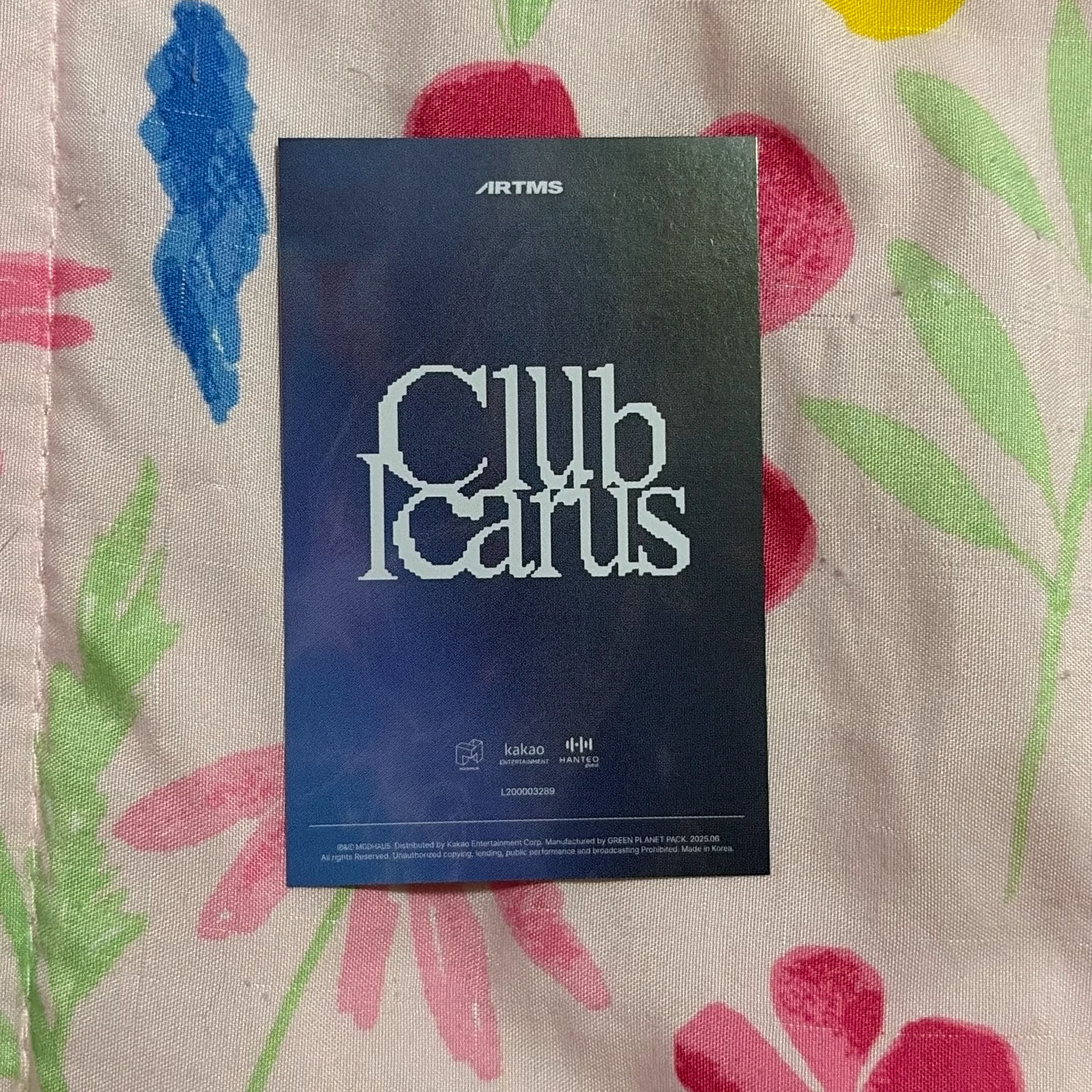 ARTMS Choerry ARTMS - Choerry - Club Icarus Album album photocard objekt music album listing photo 2