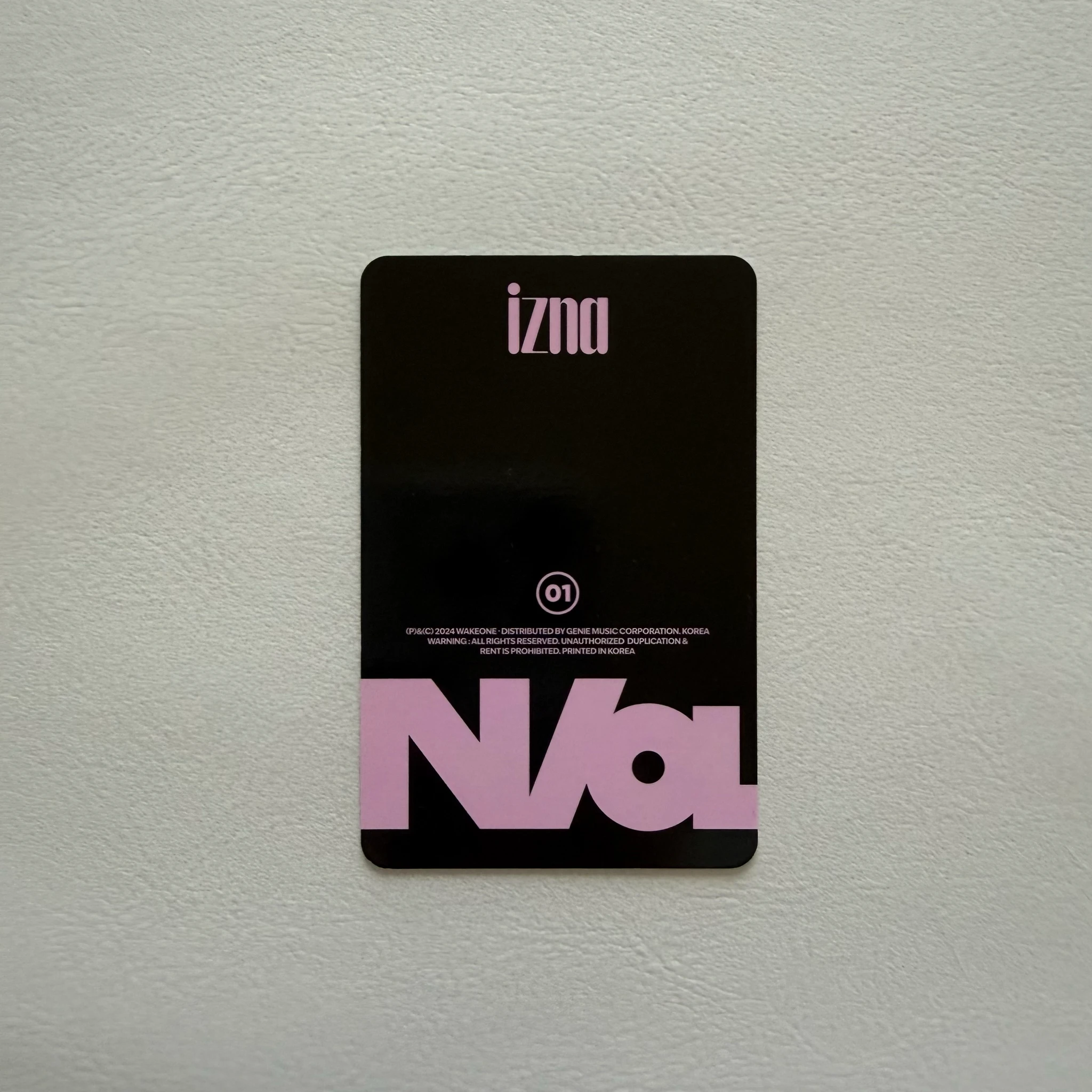 izna izna - N/a Album na ver RYU SARANG CHOI JUNGEUN unit album photocard listing photo 2