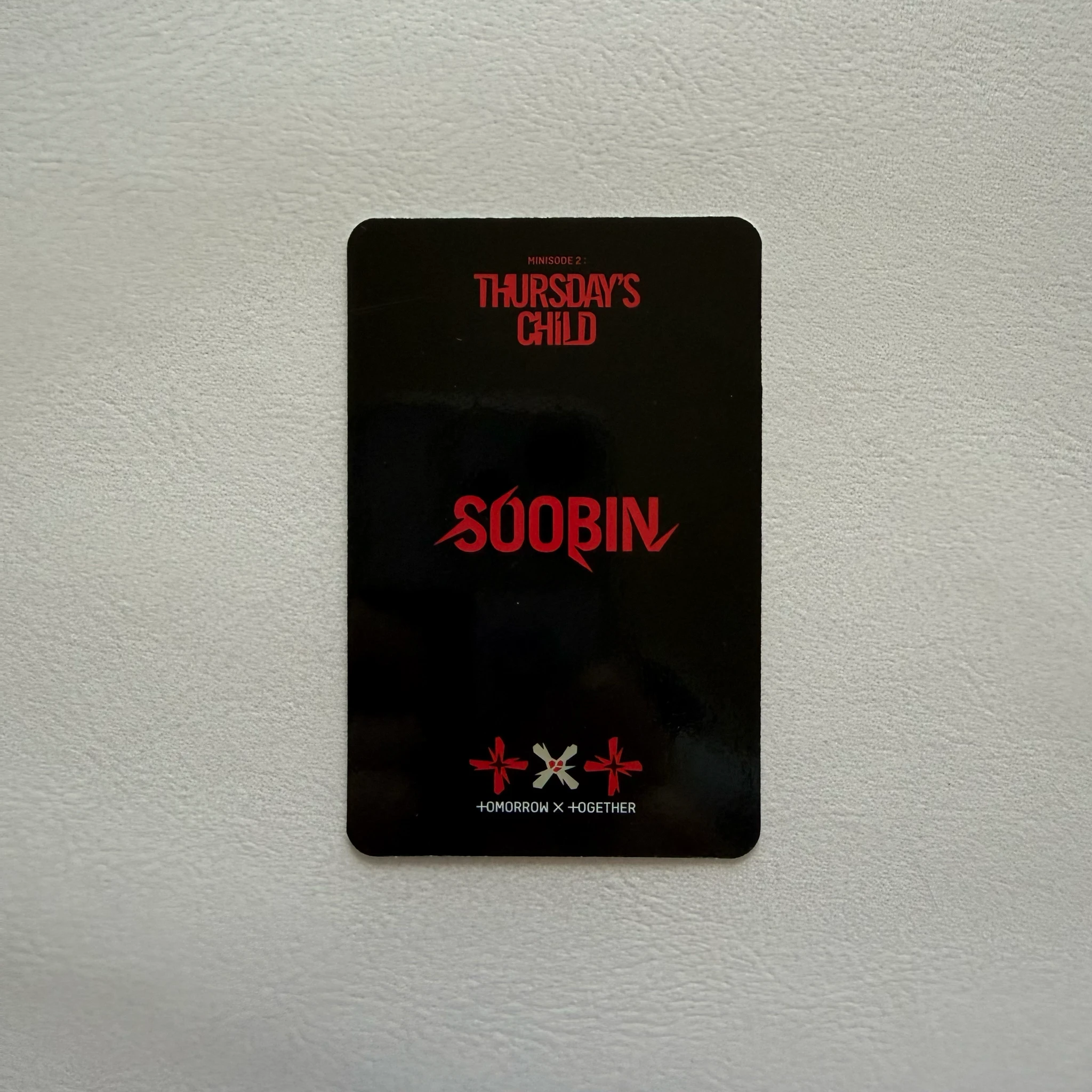 TOMORROW X TOGETHER Soobin TOMORROW X TOGETHER - Soobin - Minisode 2: Thursday's Child Album album photocard hate ver. listing photo 2