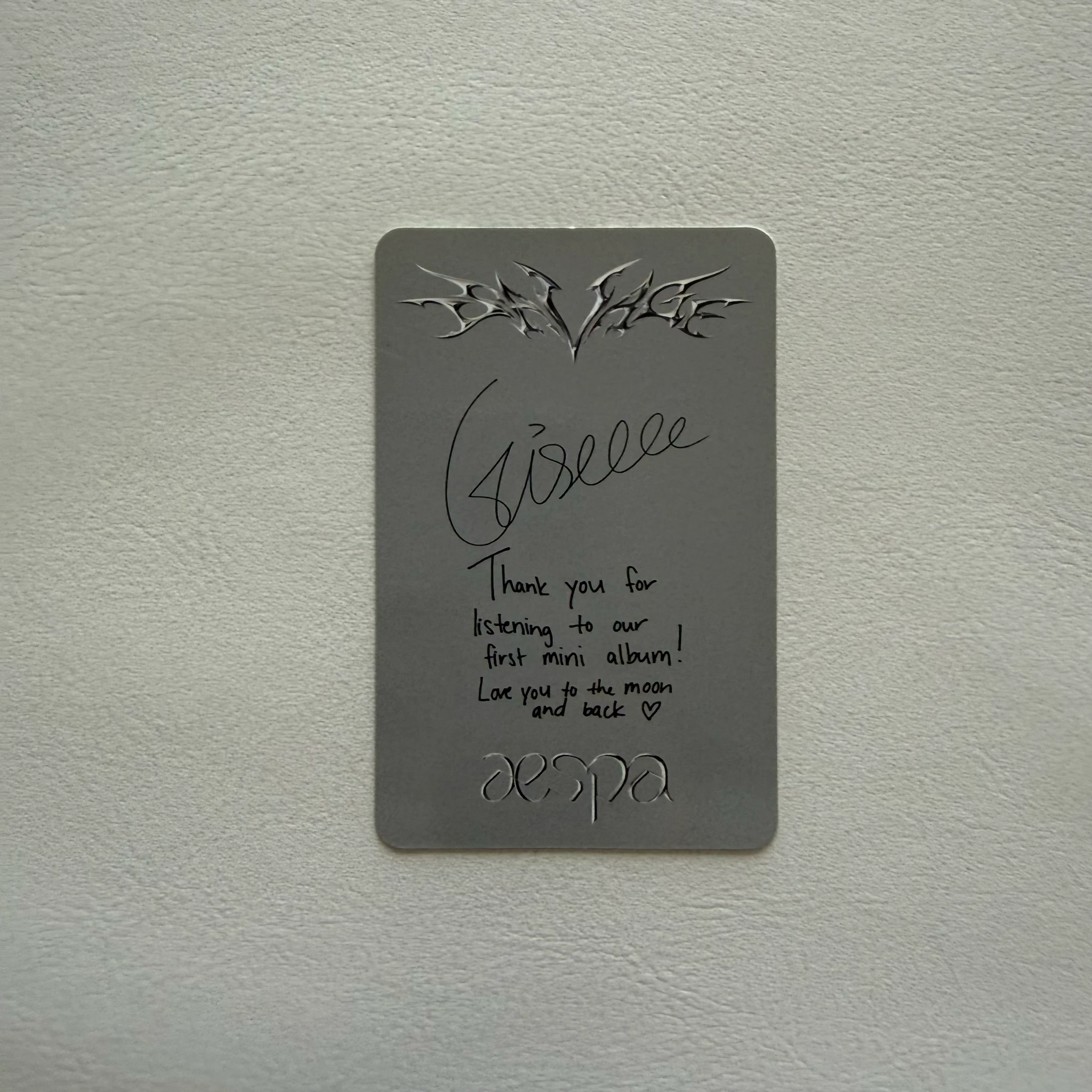 aespa Giselle AESPA - Giselle - Savage Album album photocard korean album listing photo 2