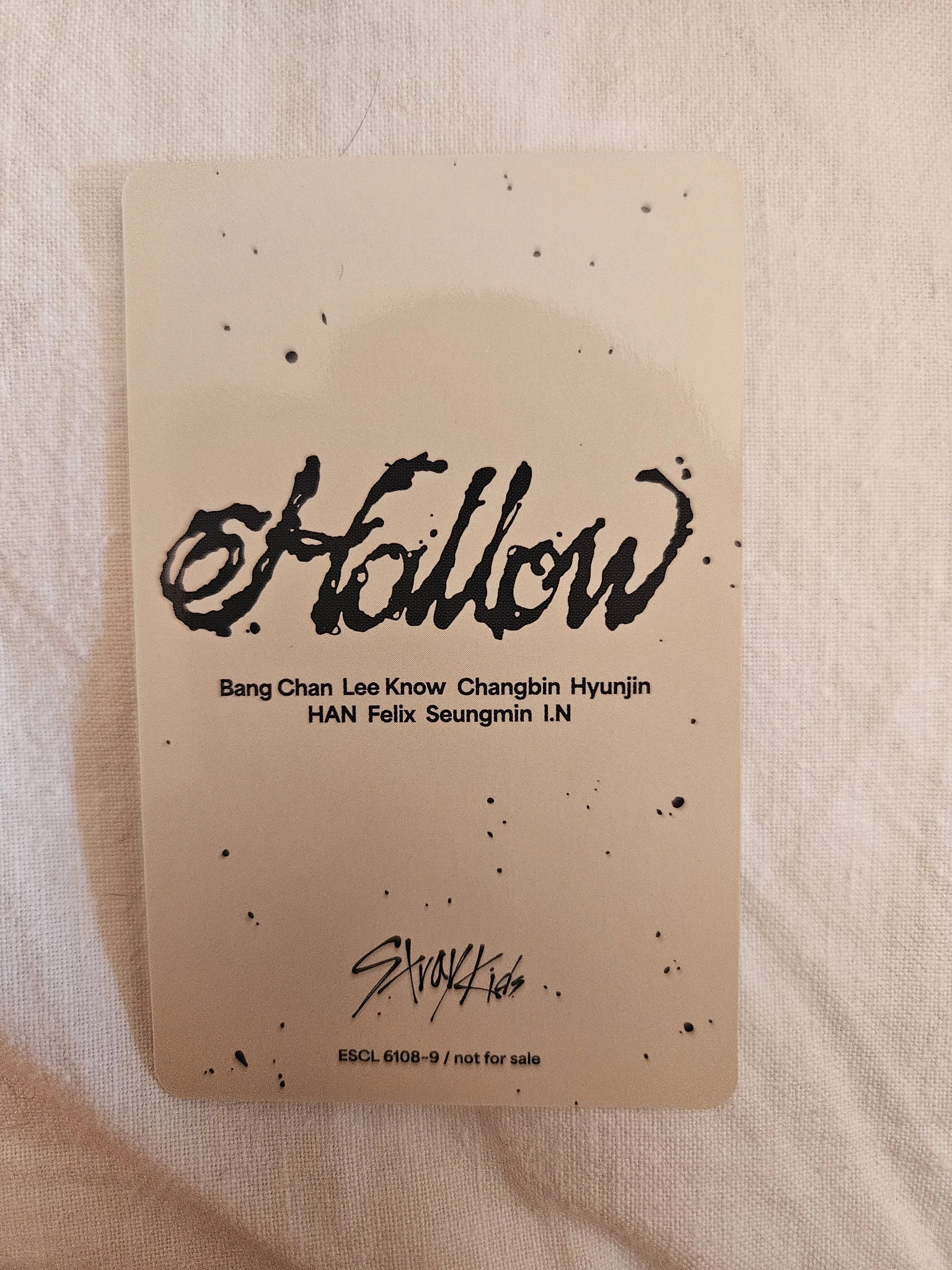 Stray Kids Bang Chan Stray Kids - Bang Chan - Hollow Album album photocard japan listing photo 2