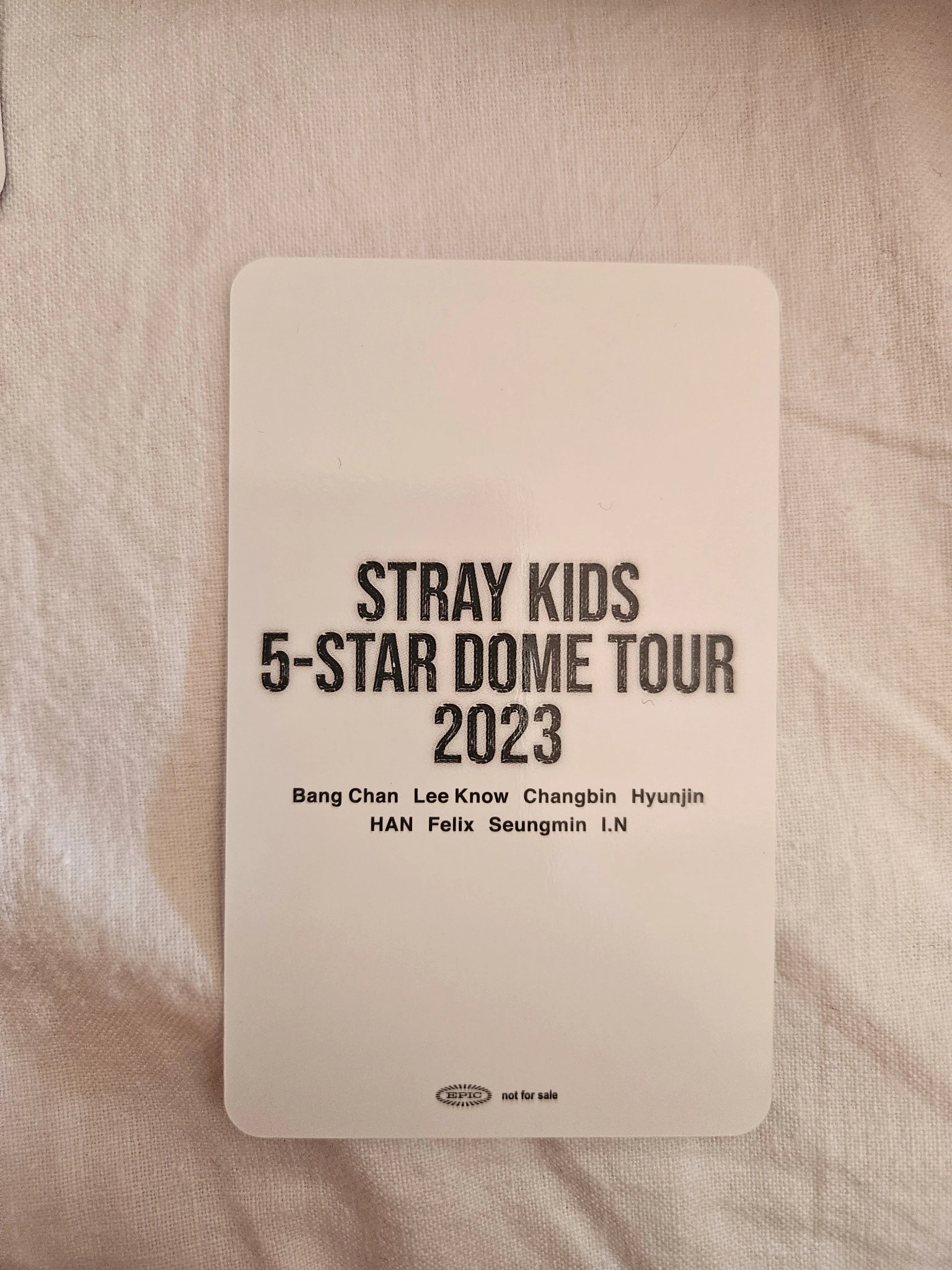 Stray Kids Bang Chan Stray Kids - Bang Chan - 5-Star Dome Tour 2023 Event osaka day 1 purchase benefit venue-limited social path listing photo 2