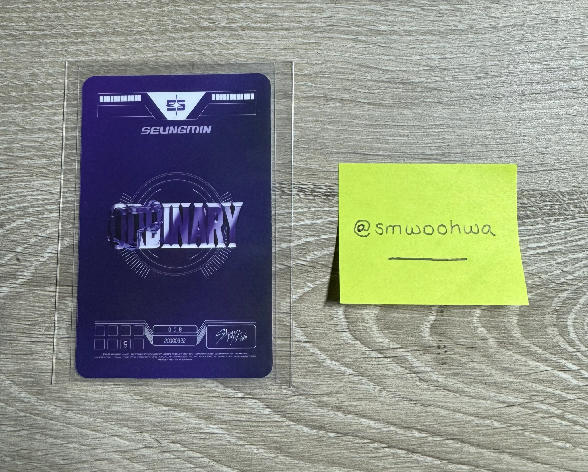Stray Kids Seungmin Stray Kids - Seungmin - Oddinary Album album photocard jewel case ver. listing photo 2