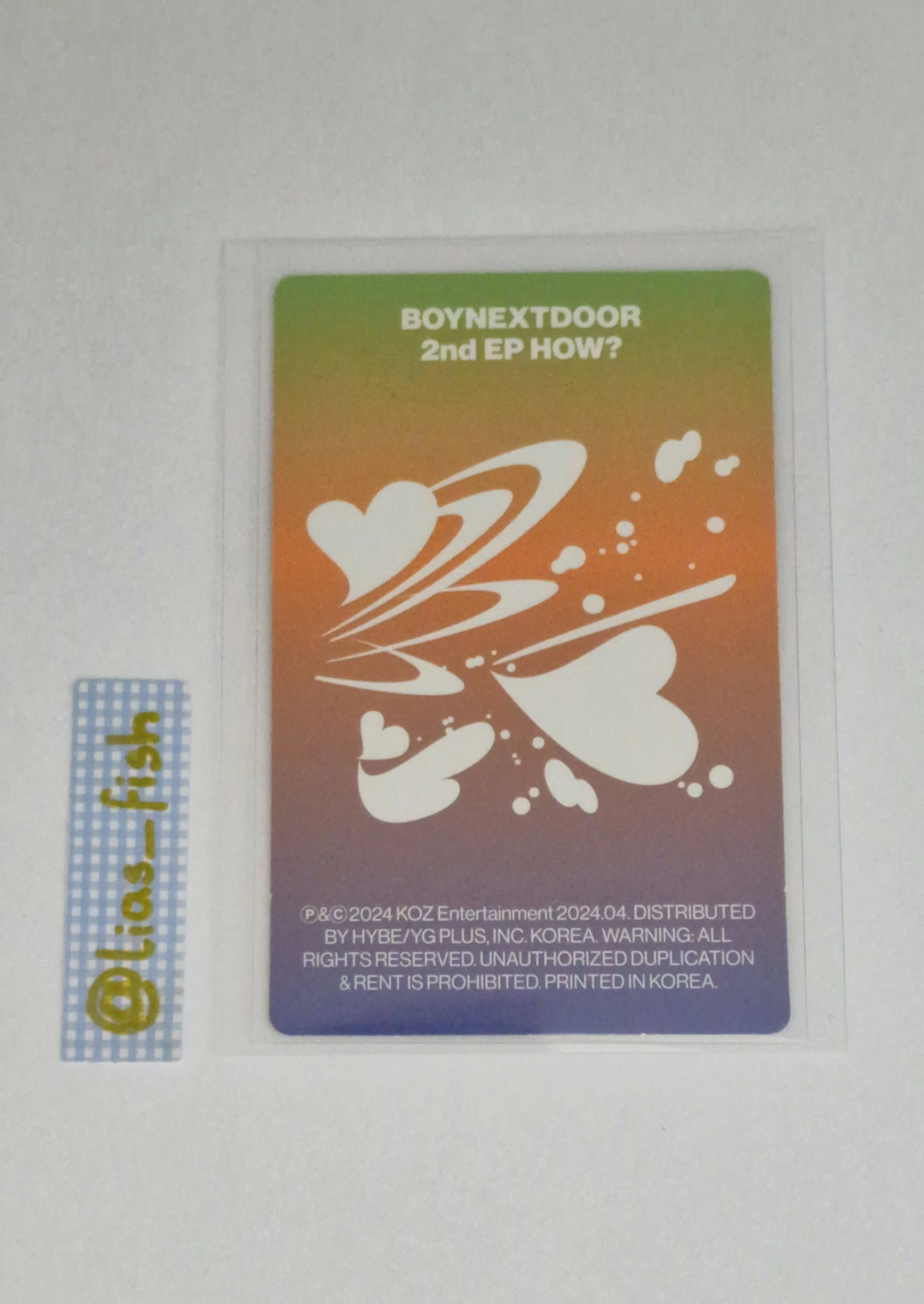 BOYNEXTDOOR Riwoo BOYNEXTDOOR - Riwoo - HOW? Album listing photo 2