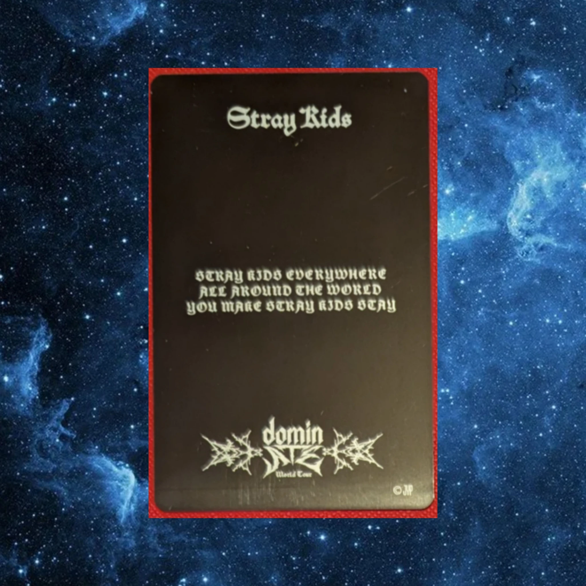 Stray Kids Changbin Stray Kids - Changbin - DominATE World Tour Event merch photocard version 1 random photocard shizuoka online listing photo 2
