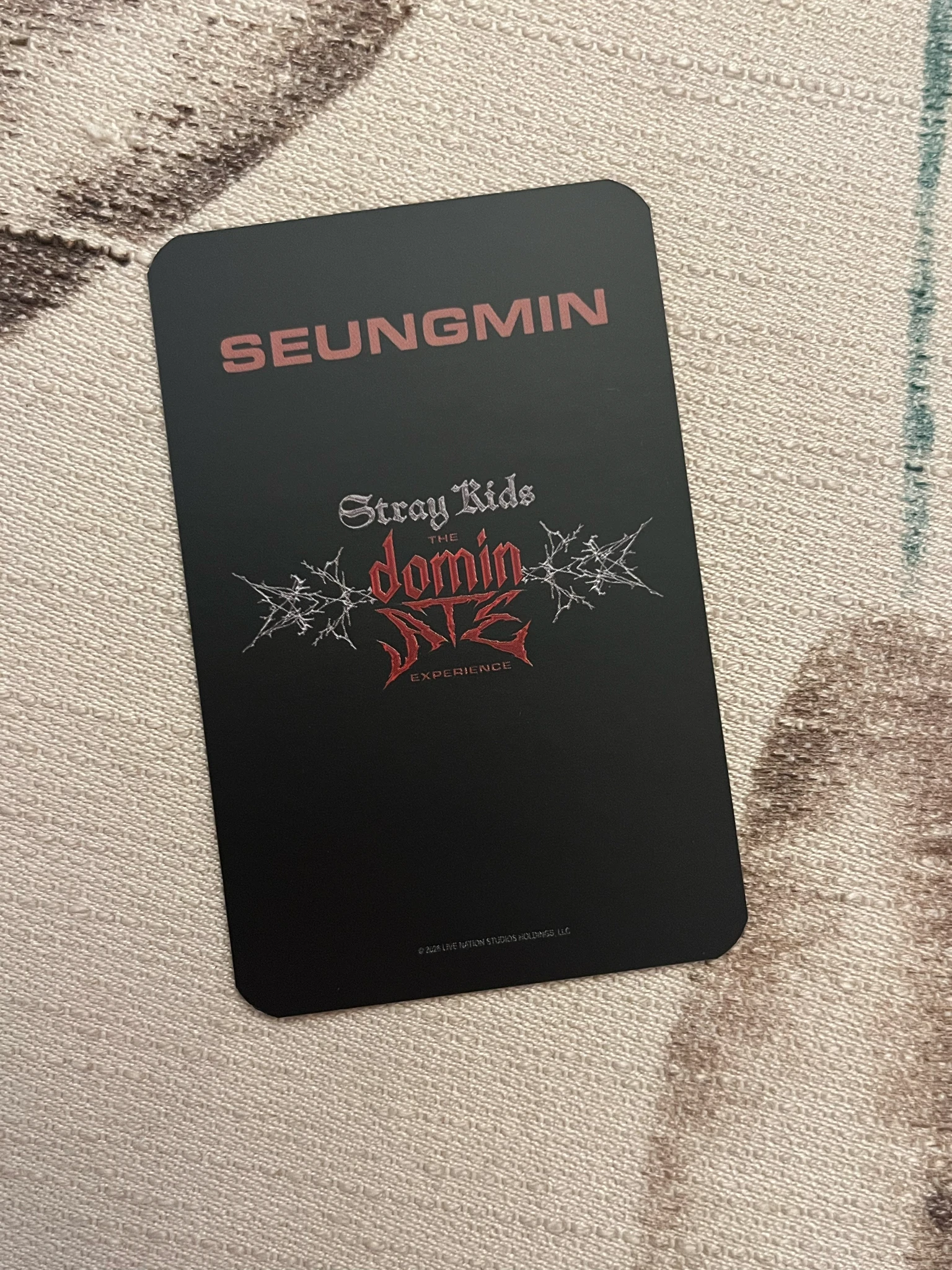 Stray Kids Seungmin Stray Kids - Seungmin - Stray Kids : The dominATE Experience Event photocard set listing photo 2