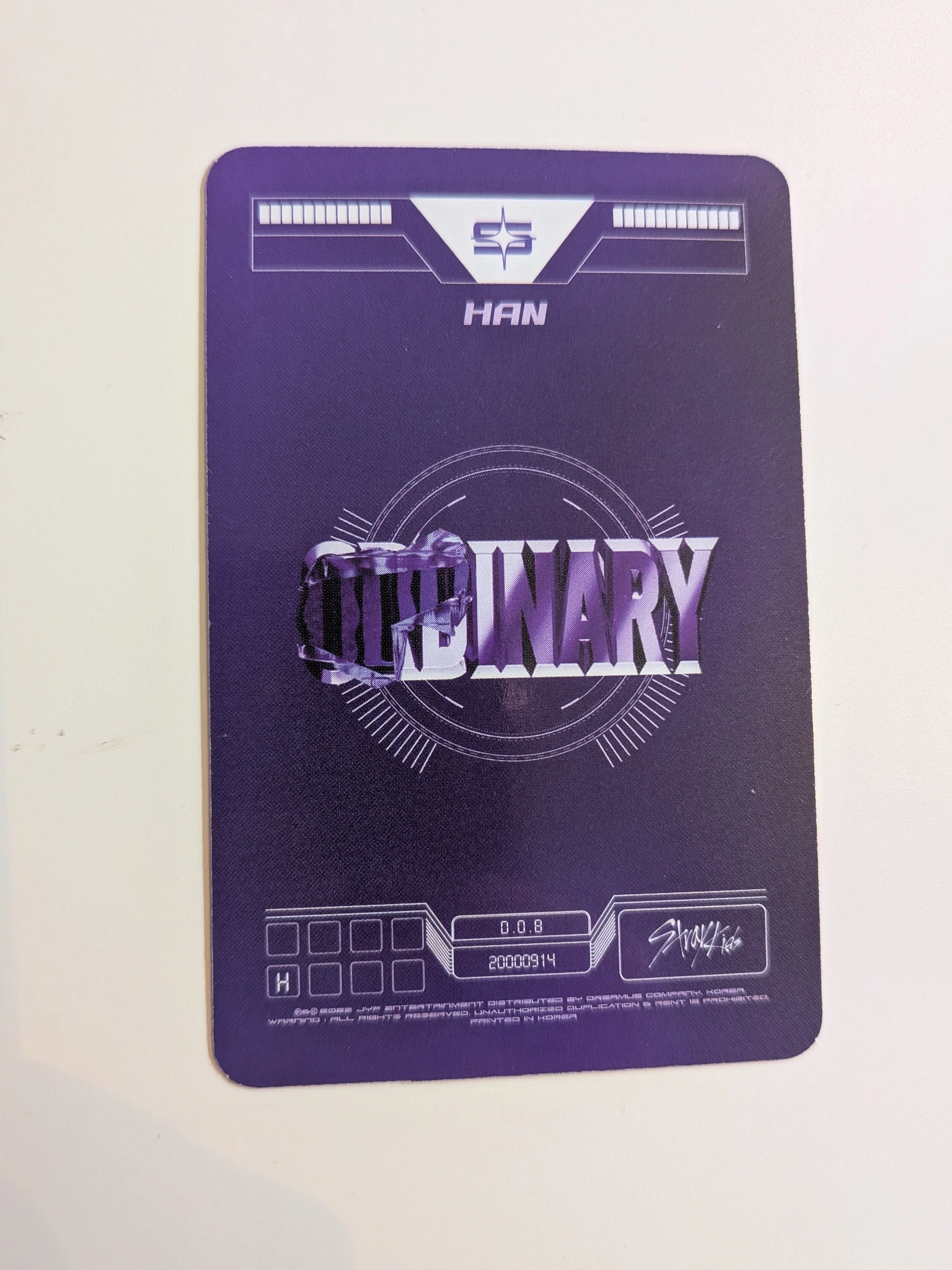Stray Kids HAN Stray Kids - HAN - Oddinary Album jewel case listing photo 2