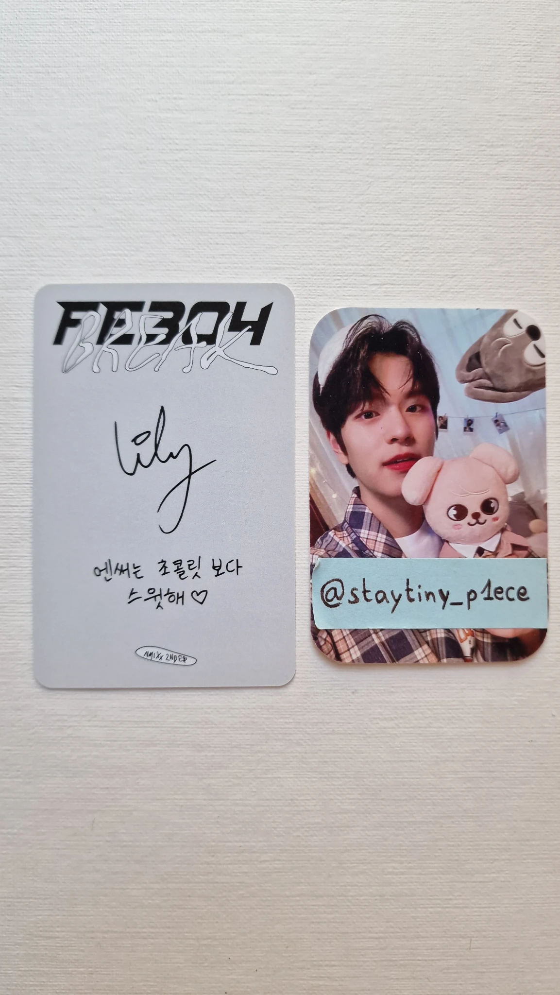 NMIXX Lily NMIXX - Lily - Fe3O4: BREAK Album album photocard square one version listing photo 2