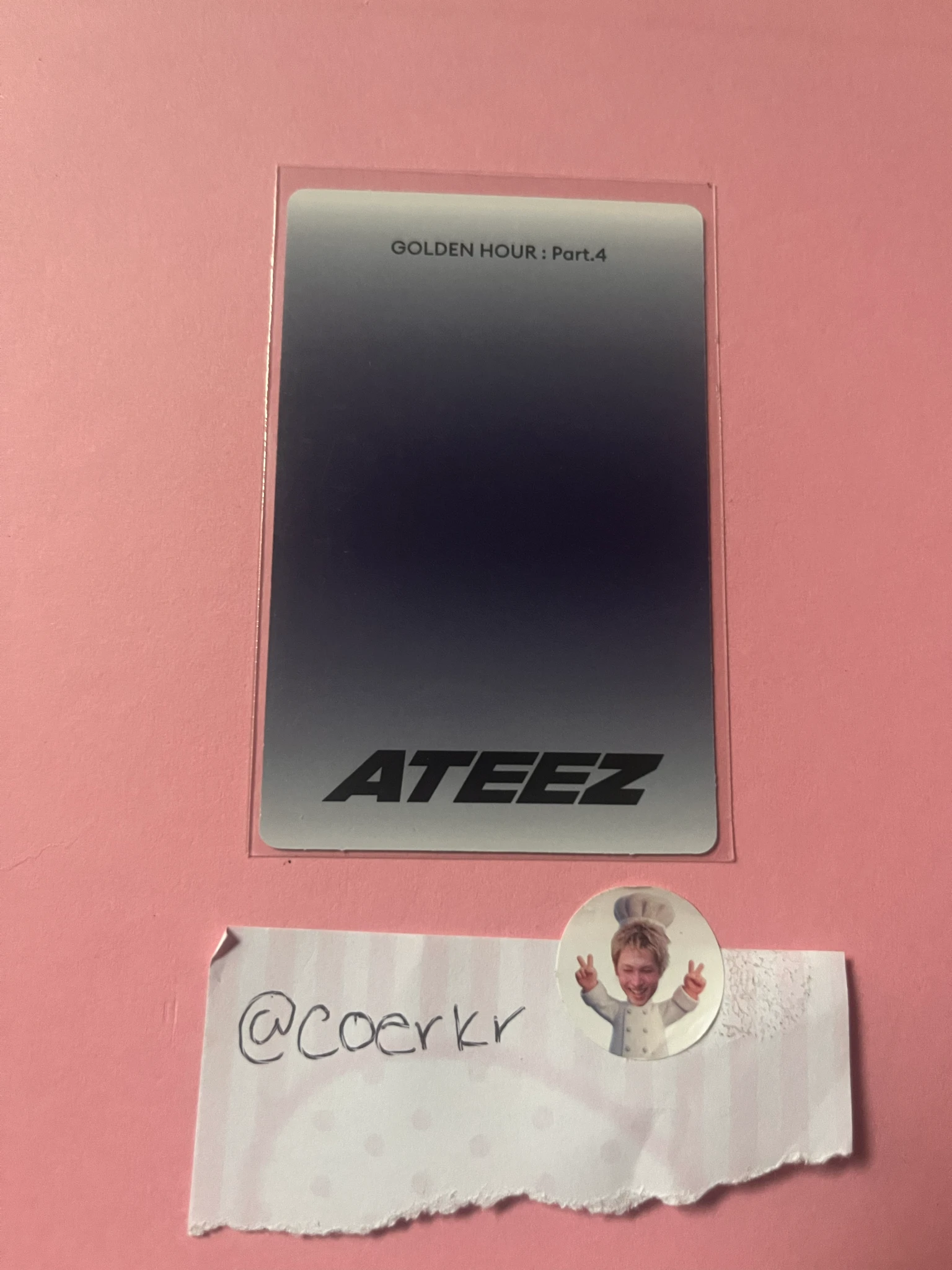 ATEEZ San ATEEZ - San - Golden Hour : Part.4 Album album photocard poca album listing photo 2