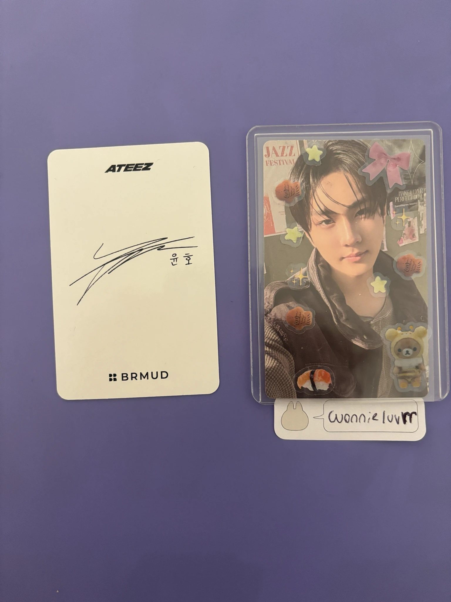 ATEEZ Yunho ATEEZ - Yunho - BRMUD=ATEEZ  Other merch photocard listing photo 2