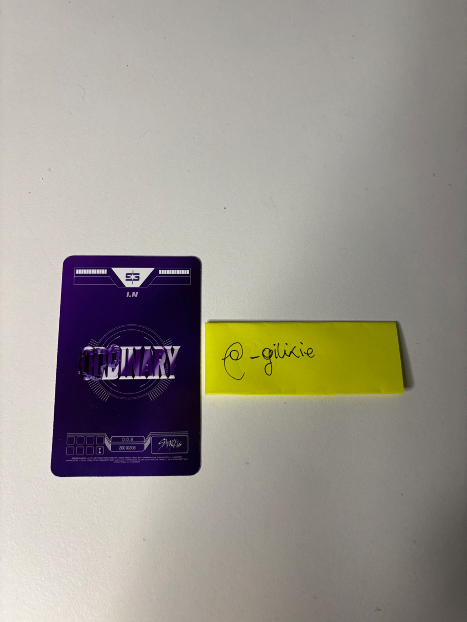 Stray Kids I.N Stray Kids - I.N - Oddinary Album album photocard jewel case version bad image - replace listing photo 2