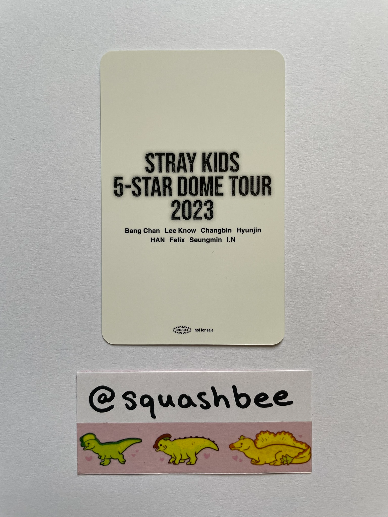 Stray Kids Seungmin Stray Kids - Seungmin - 5-Star Dome Tour 2023 Event osaka day 1 purchase benefit venue-limited social path listing photo 2