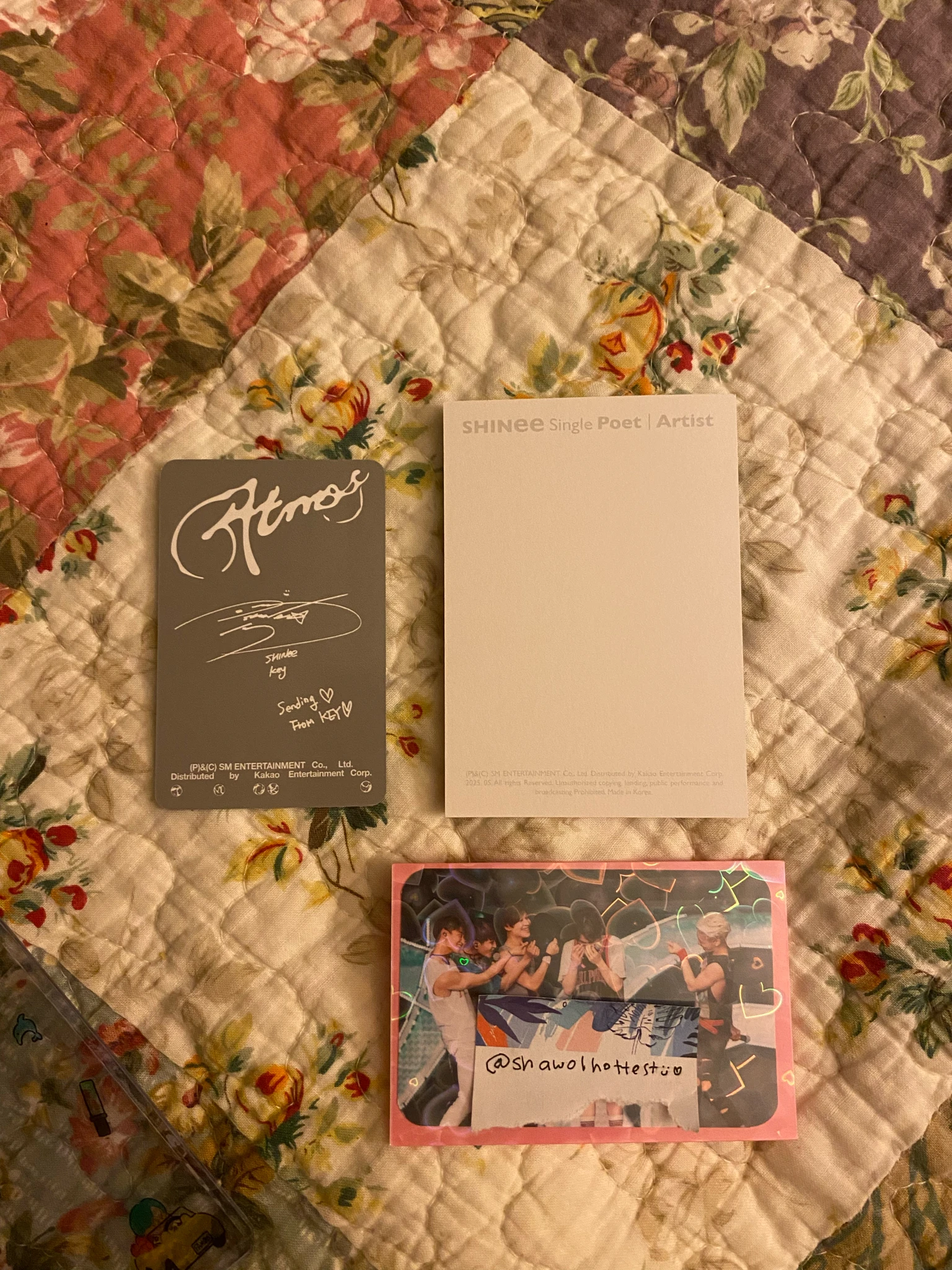 SHINee Key SHINee - Poet | Artist Album postcard album inclusion listing photo 2