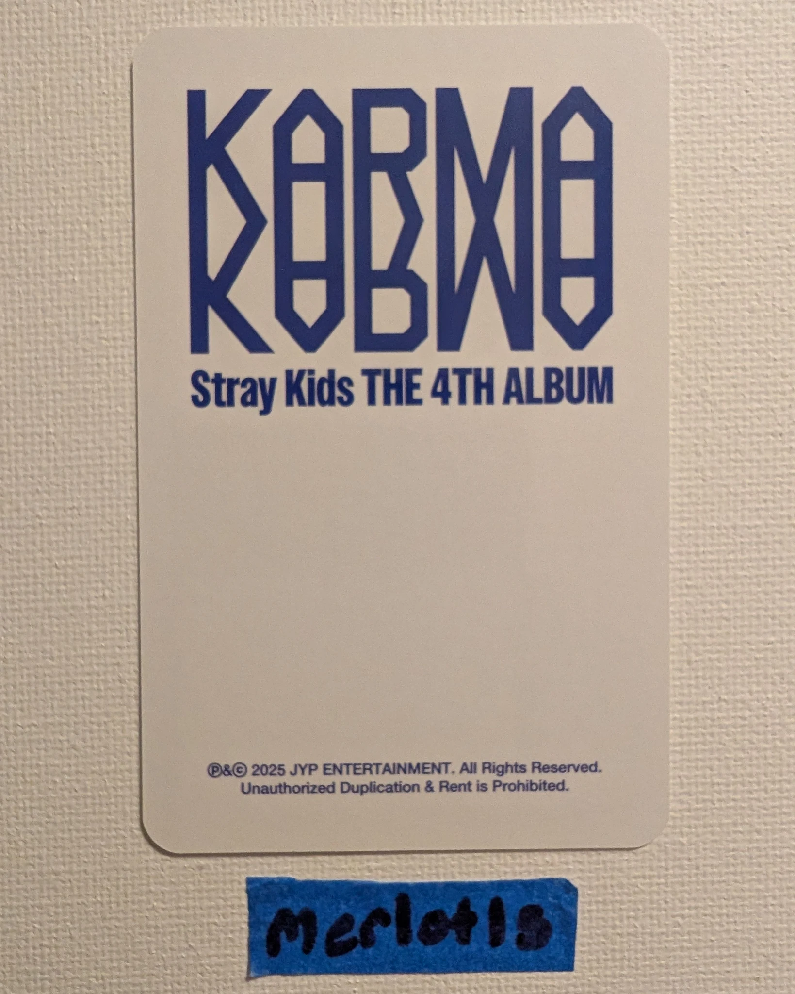 Stray Kids Changbin Stray Kids - Changbin - KARMA Album pre-order benefit skzoo version listing photo 2