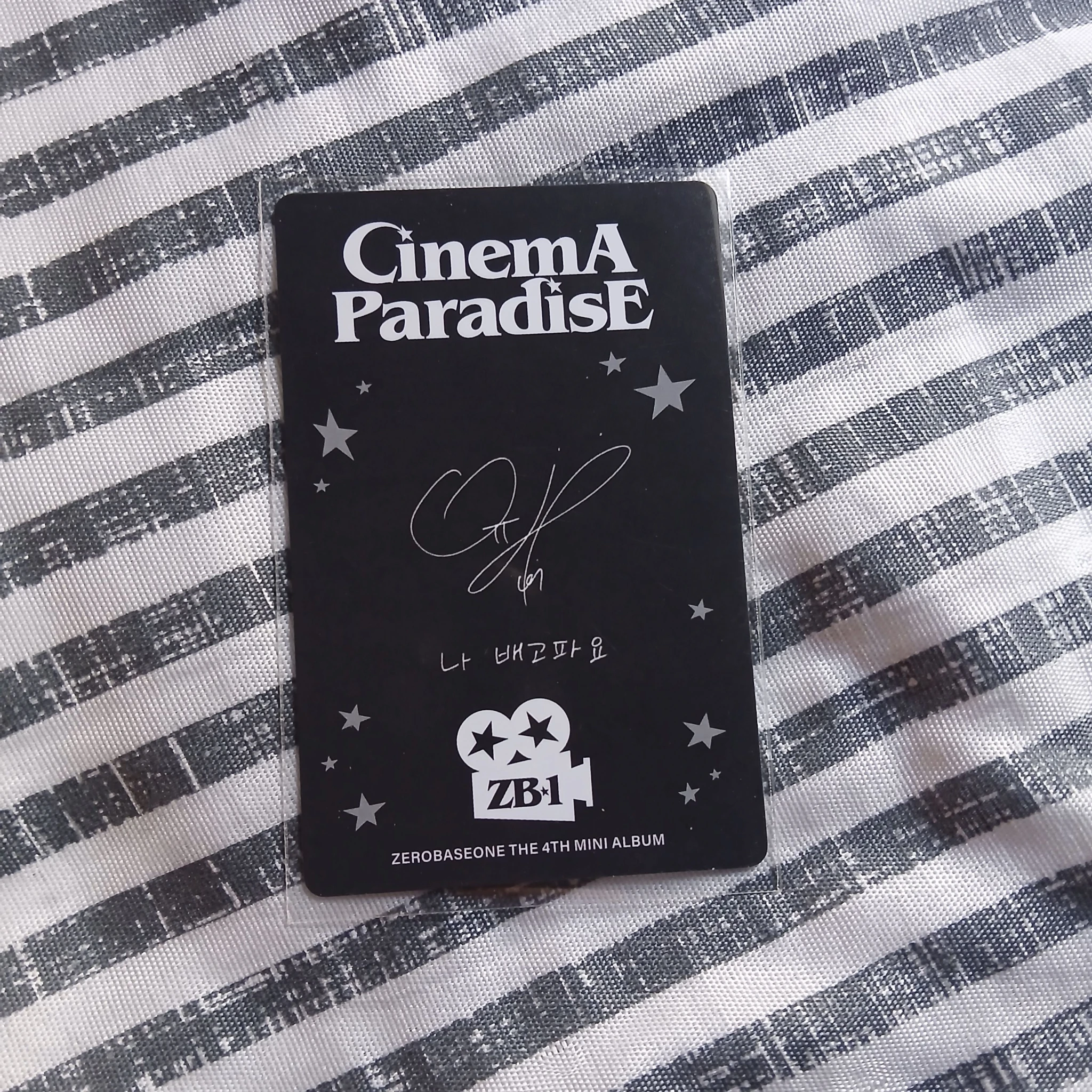 ZEROBASEONE Yujin ZEROBASEONE - Yujin - Cinema Paradise Album album photocard zerose version listing photo 2