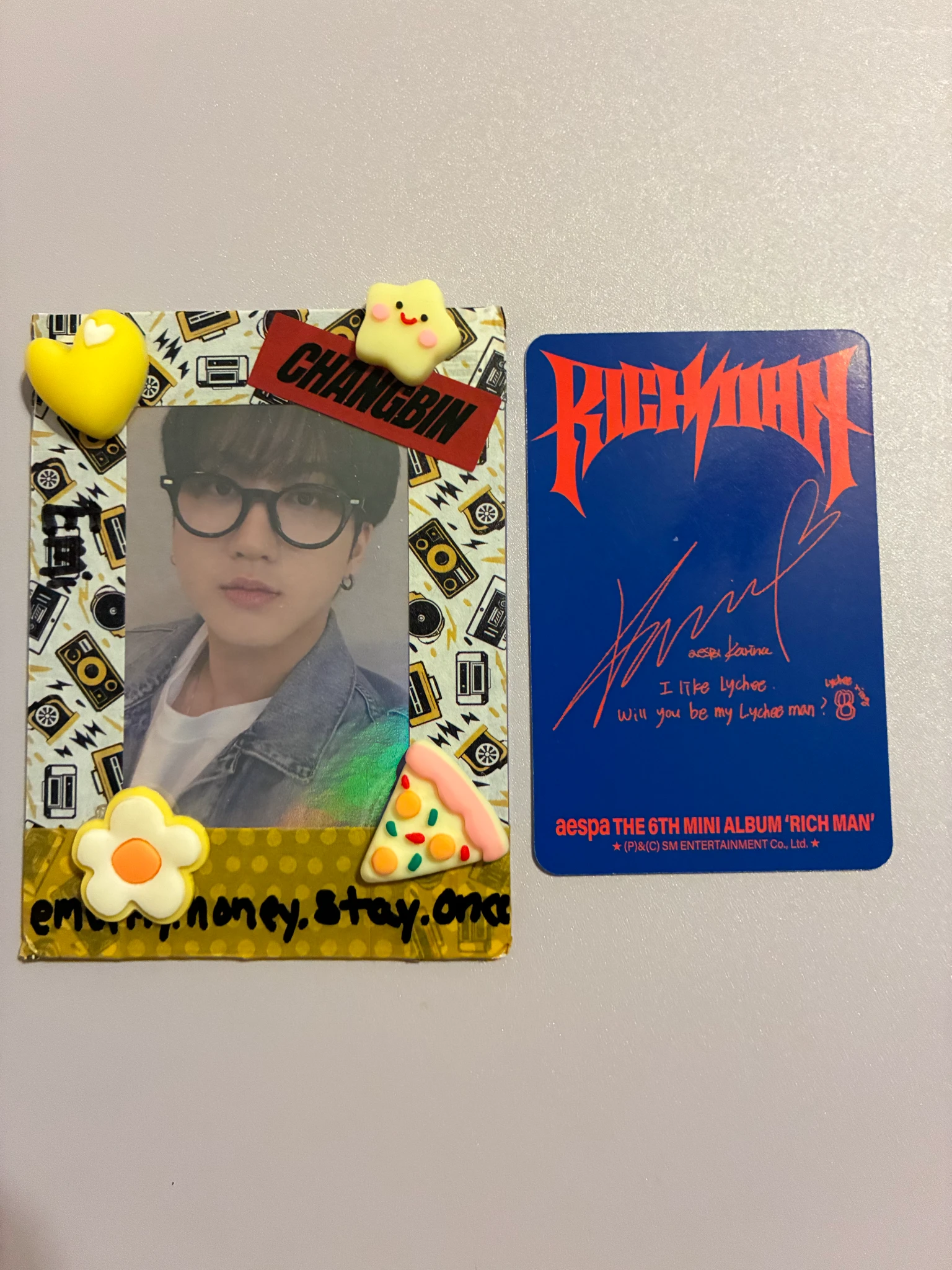 aespa Karina aespa - Karina - Rich Man Album energy version album photocard listing photo 2