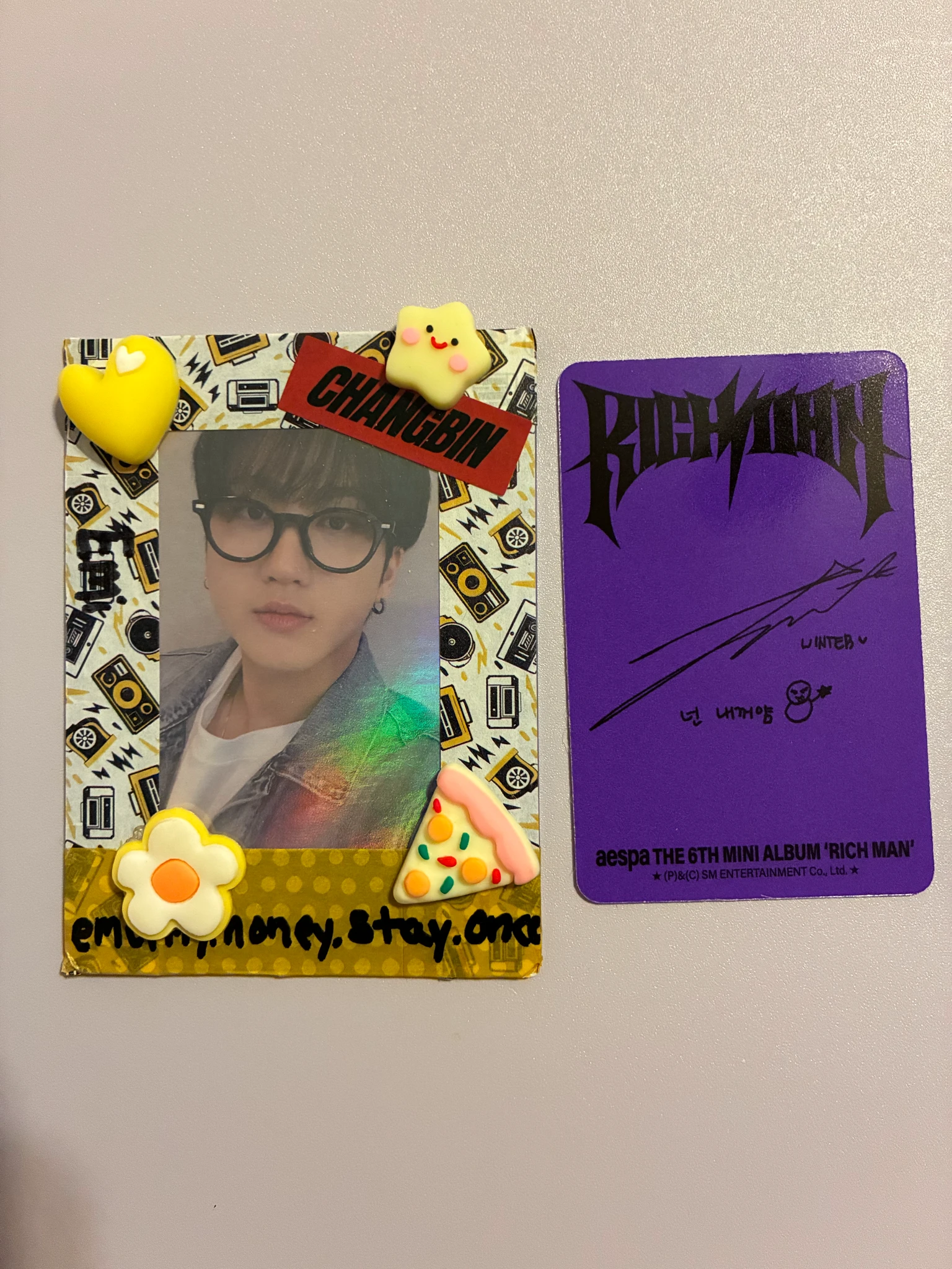 aespa Winter aespa - Winter - Rich Man Album guitar version album photocard listing photo 2