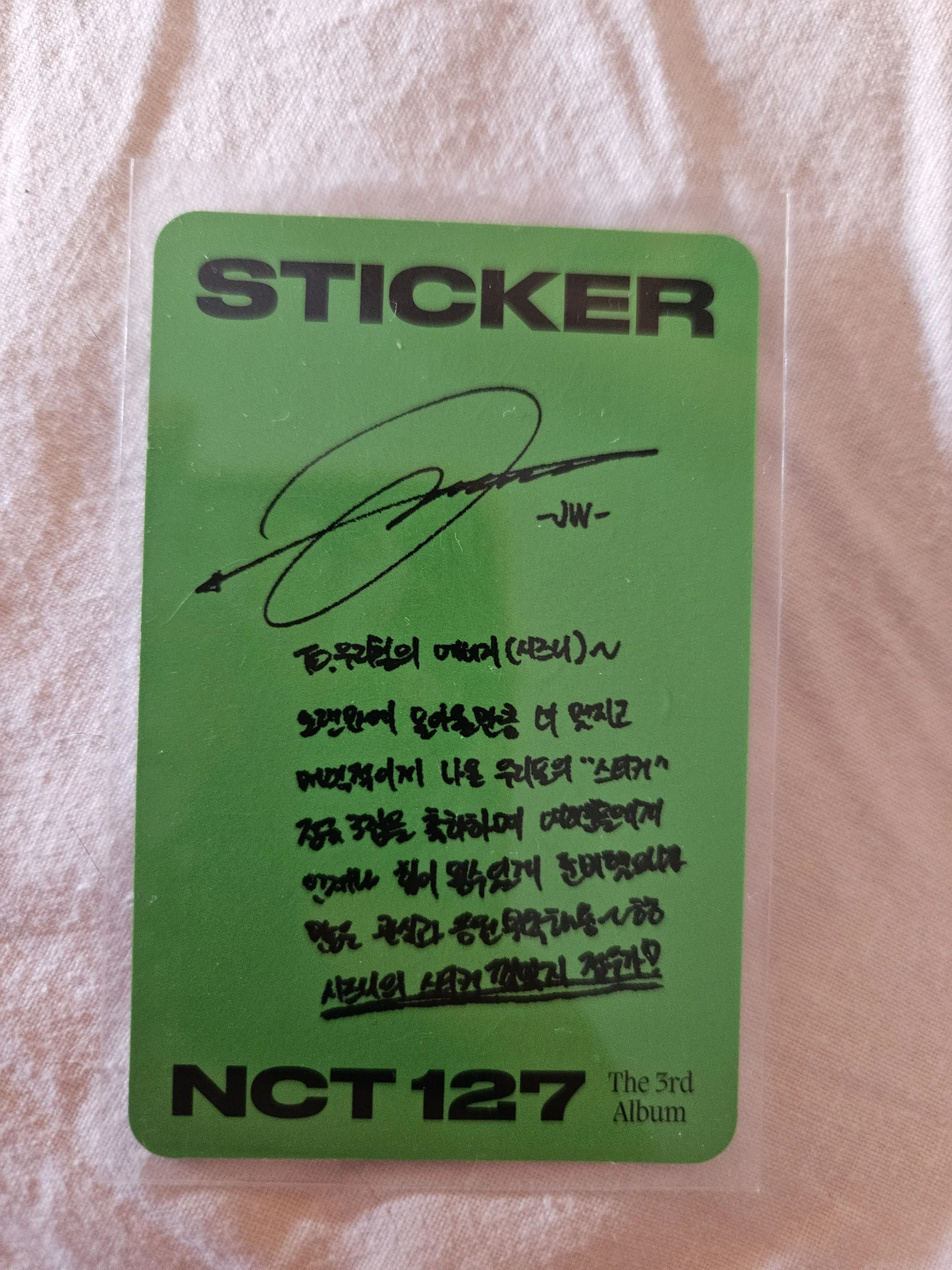 NCT 127 Jungwoo NCT 127 - Jungwoo  - Sticker Album listing photo 2