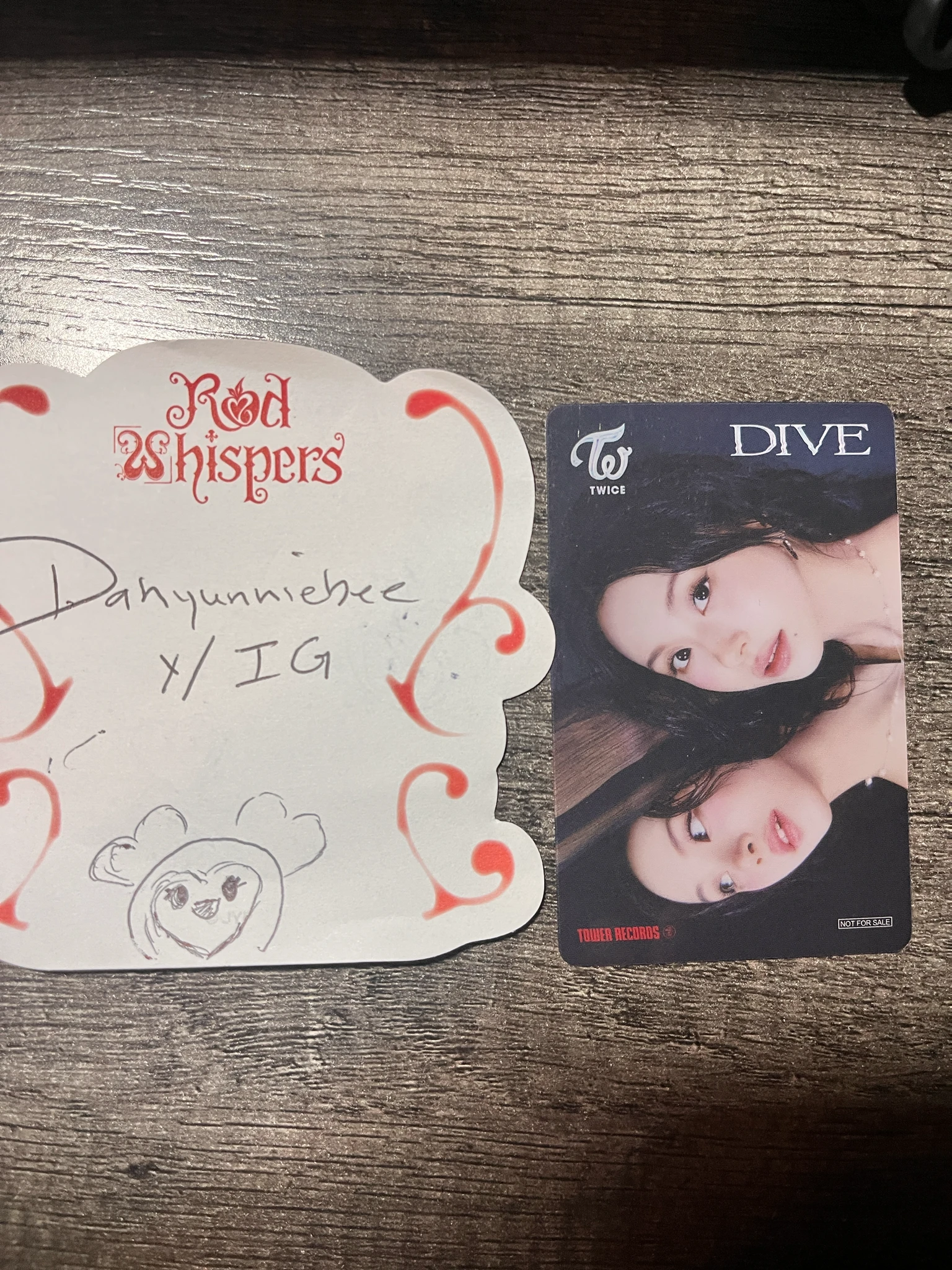 TWICE Chaeyoung TWICE - DIVE Album clear tower records pob (pre-order benefit) listing photo 2