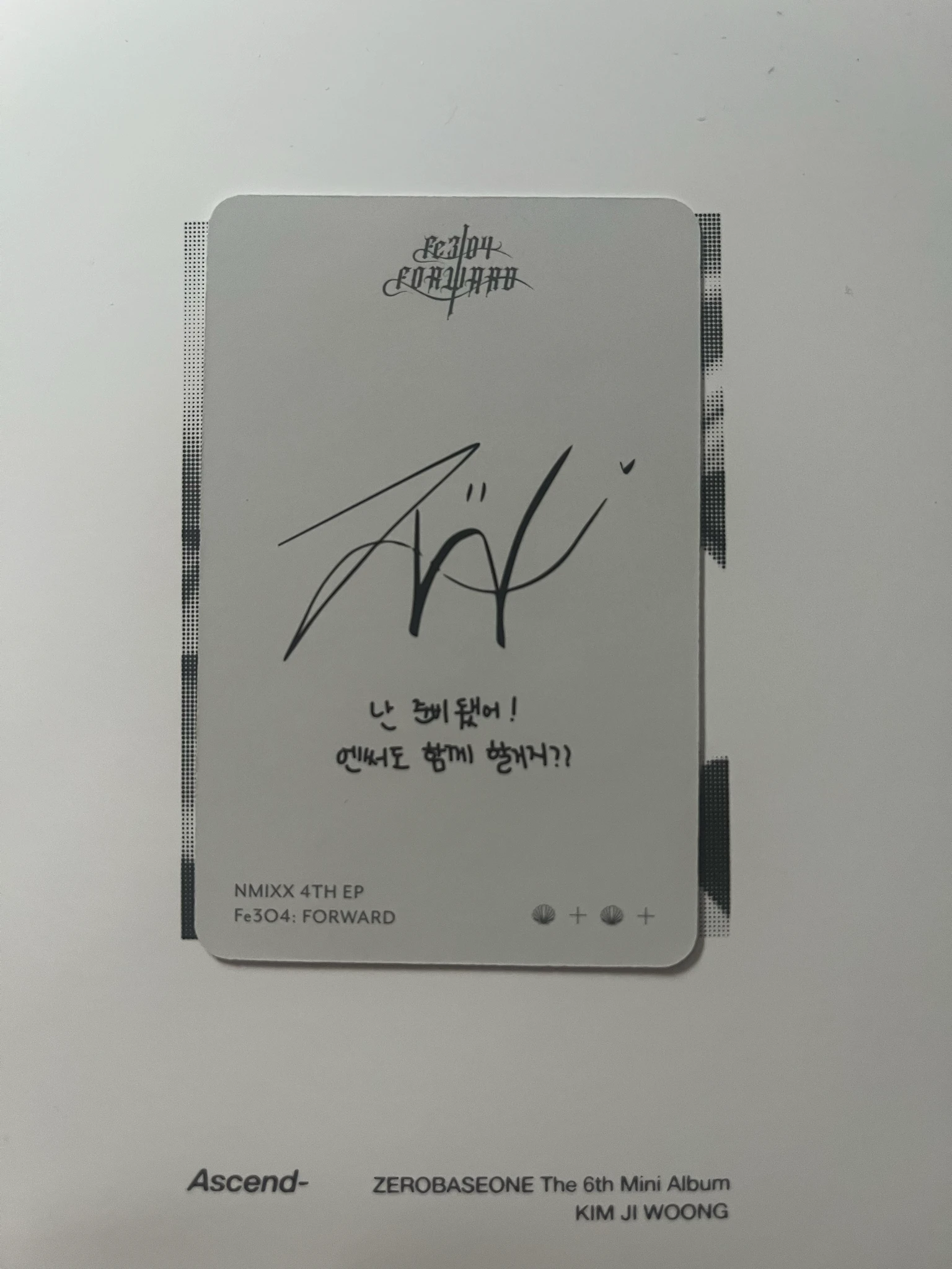 NMIXX Jiwoo NMIXX - Jiwoo - Fe3O4: FORWARD Album album photocard Shell version listing photo 2