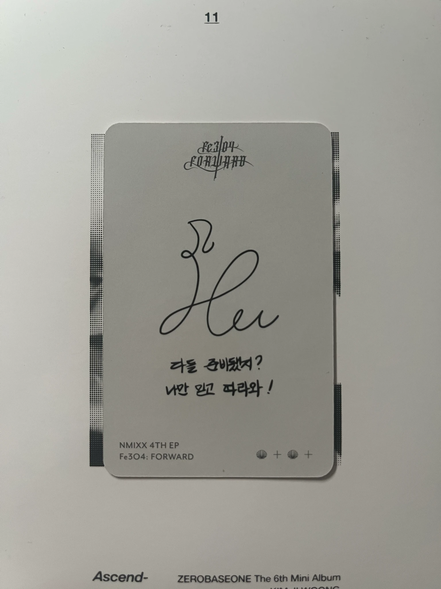 NMIXX Haewon NMIXX - Haewon - Fe3O4: FORWARD Album album photocard Shell version listing photo 2