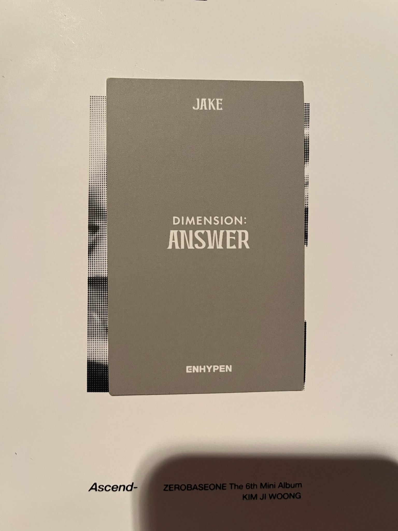 ENHYPEN Jake ENHYPEN - Jake - DIMENSION : ANSWER Album No ver. listing photo 2