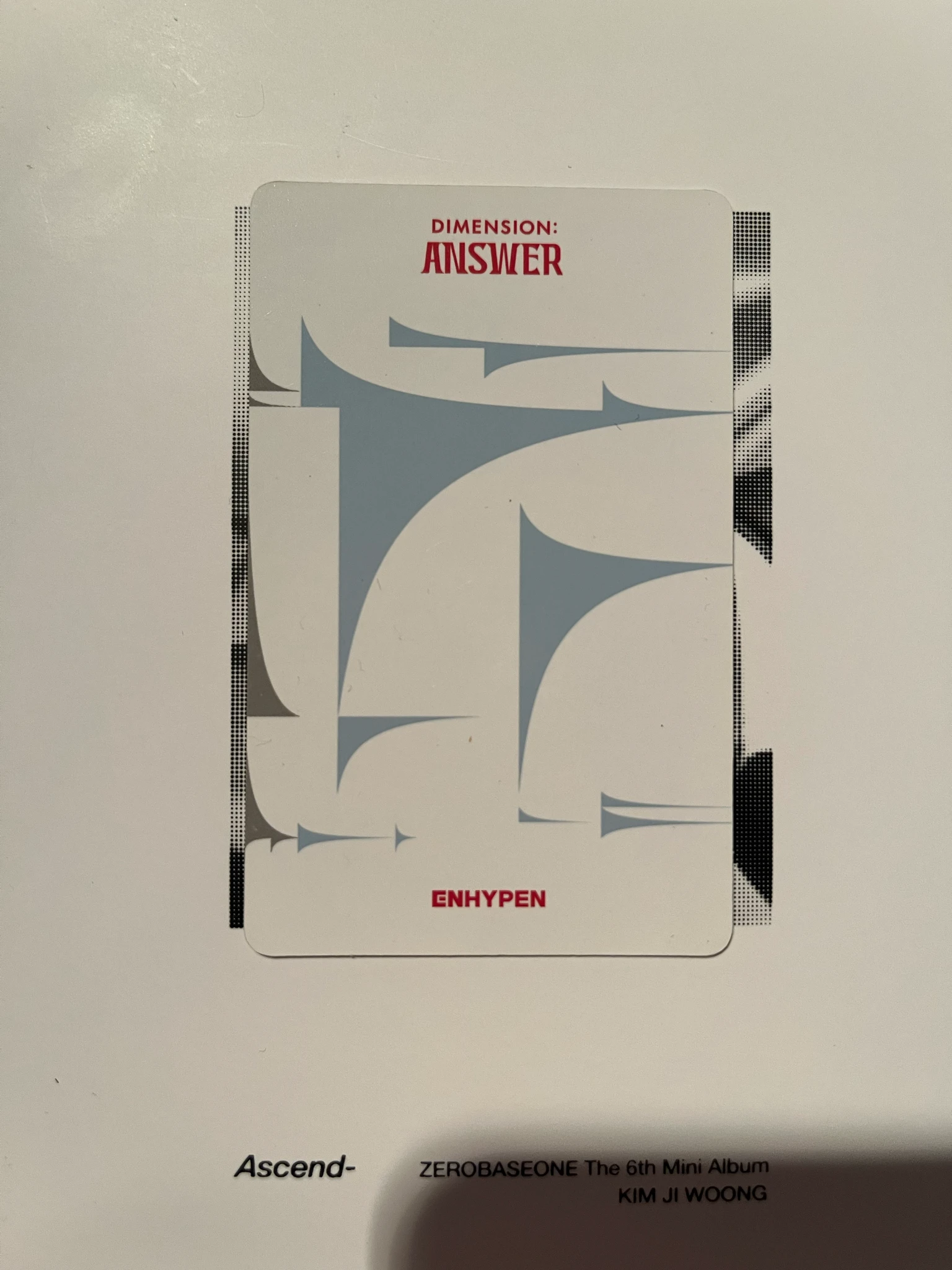 ENHYPEN Sunoo ENHYPEN - Sunoo - DIMENSION : ANSWER Album korean album album photocard yet version listing photo 2