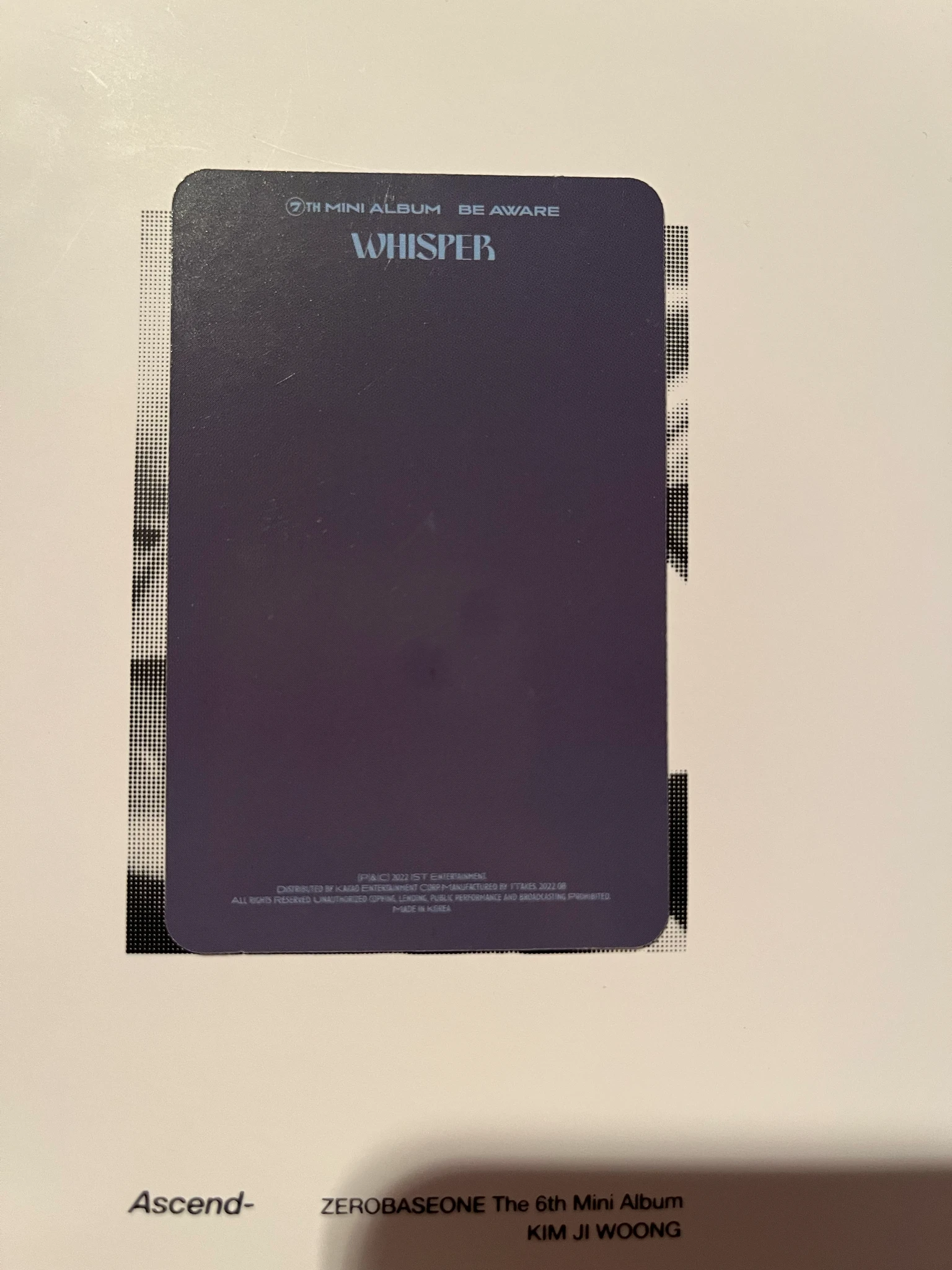 THE BOYZ Q THE BOYZ - Q - Be Aware Album album photocard platform version denial version listing photo 2