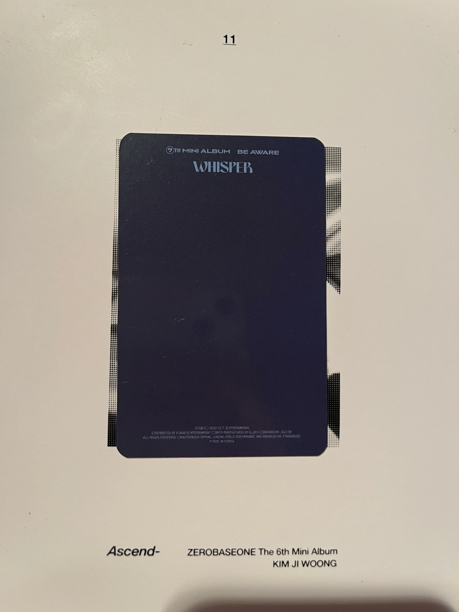 THE BOYZ Jacob THE BOYZ - Jacob - Be Awake Album denial version album photocard listing photo 2