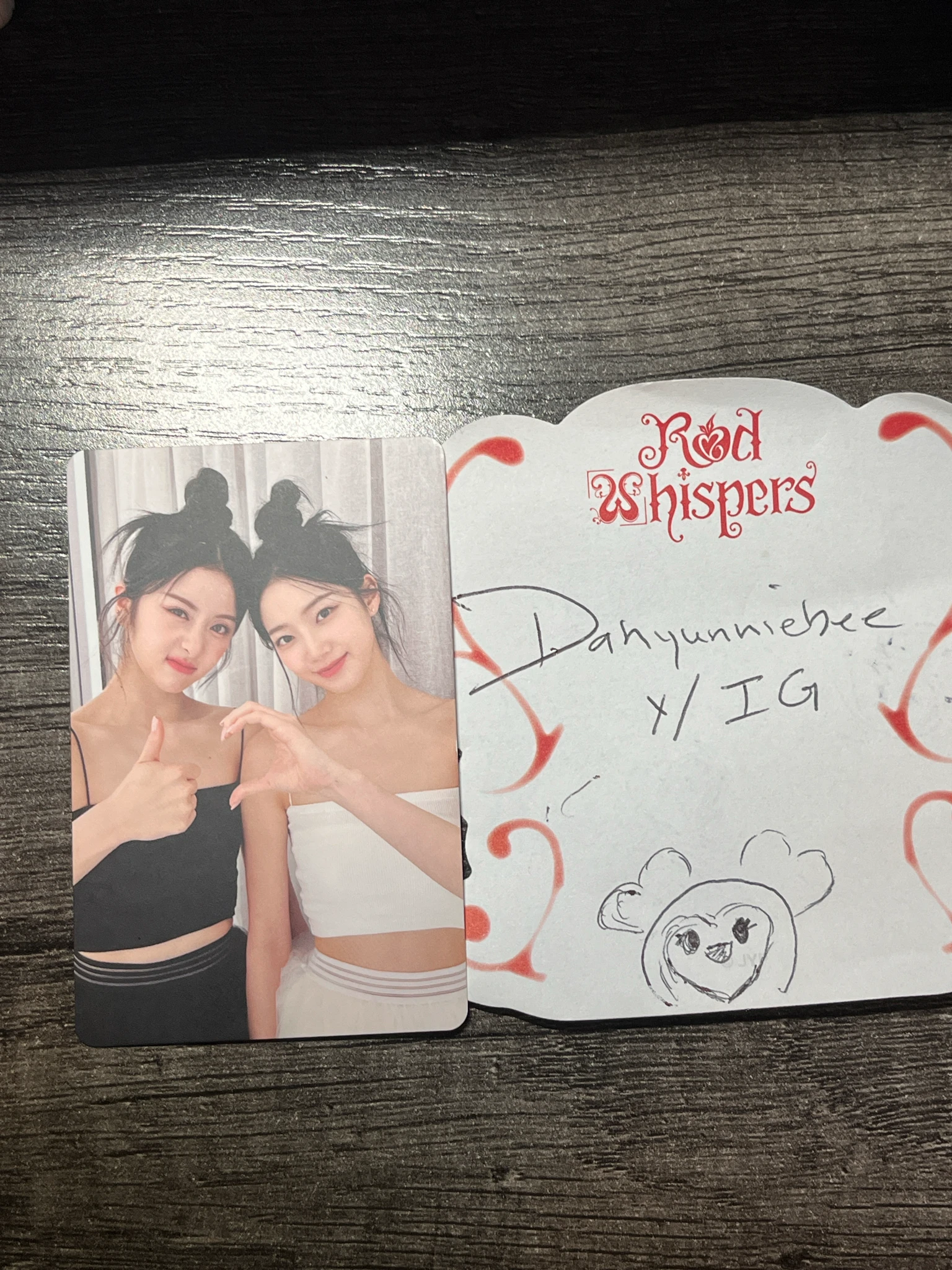 LE SSERAFIM LE SSERAFIM - Kazuha & Huh Yunjin - UNFORGIVEN Album album photocard weverse album version listing photo 2
