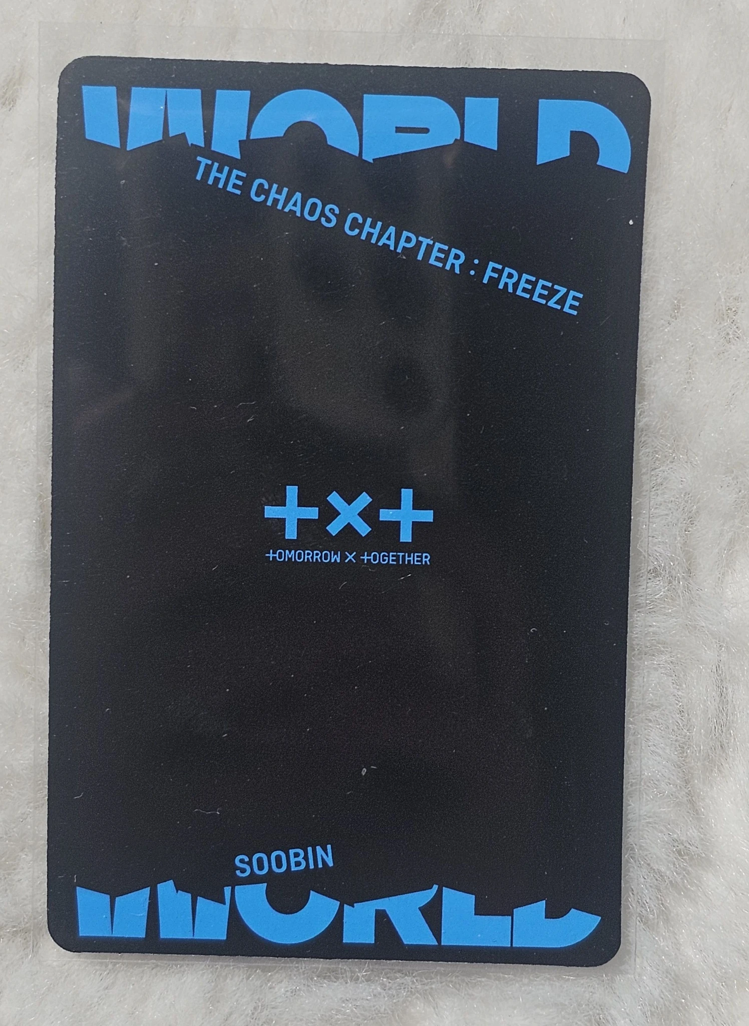 TOMORROW X TOGETHER Soobin TOMORROW X TOGETHER - Soobin - The Chaos Chapter: FREEZE Album world ver album photocard listing photo 2