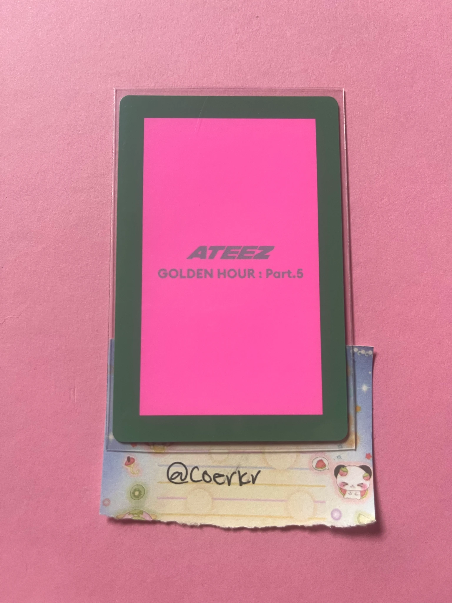 ATEEZ Yeosang ATEEZ - Yeosang - GOLDEN HOUR : Part.5 Album album photocard Z version version 2 listing photo 2