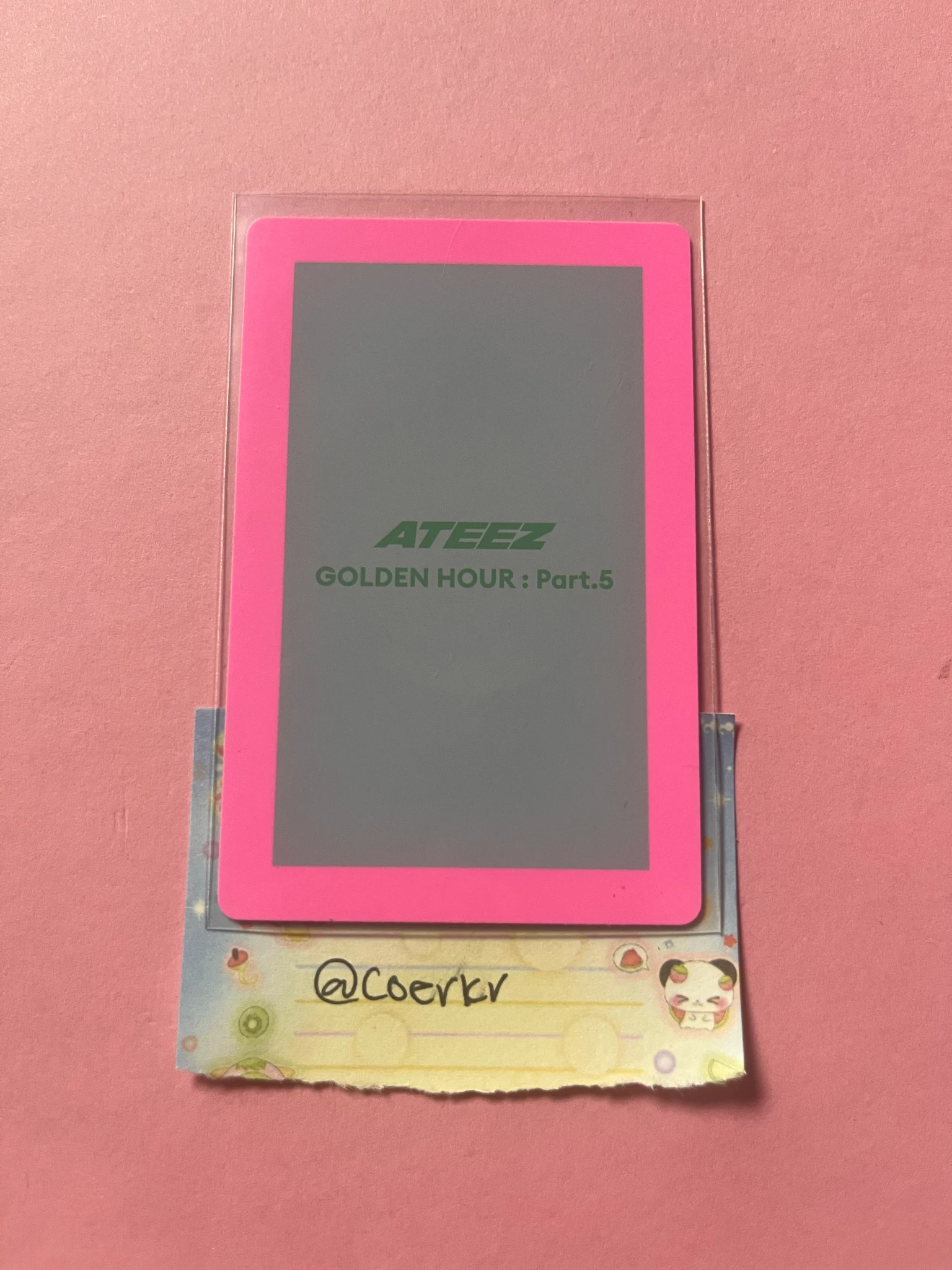ATEEZ Wooyoung ATEEZ - Wooyoung - GOLDEN HOUR : Part.5 Album album photocard A version listing photo 2