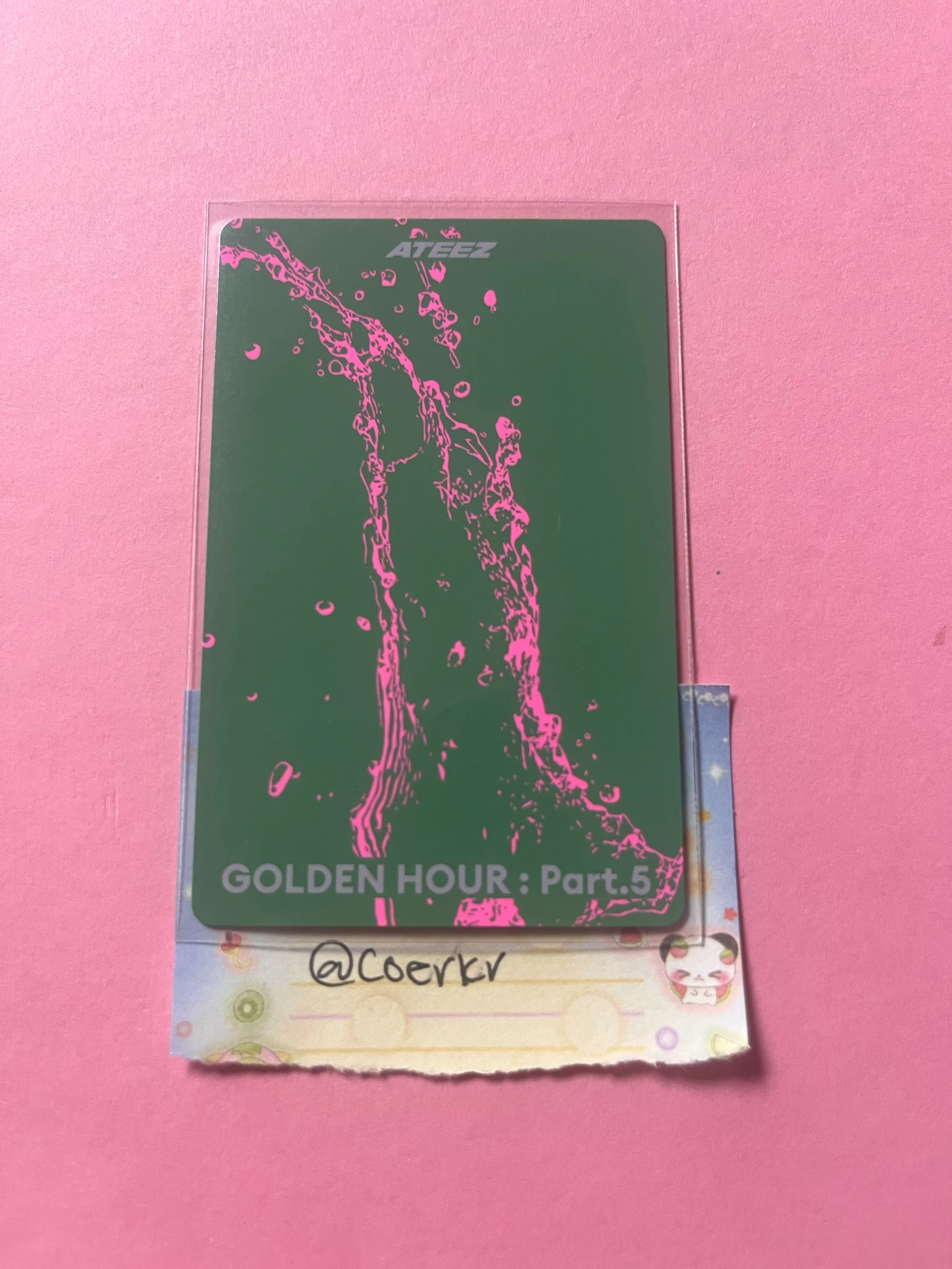 ATEEZ Jongho ATEEZ - Jongho - GOLDEN HOUR : Part.5 Album album photocard Z version listing photo 2