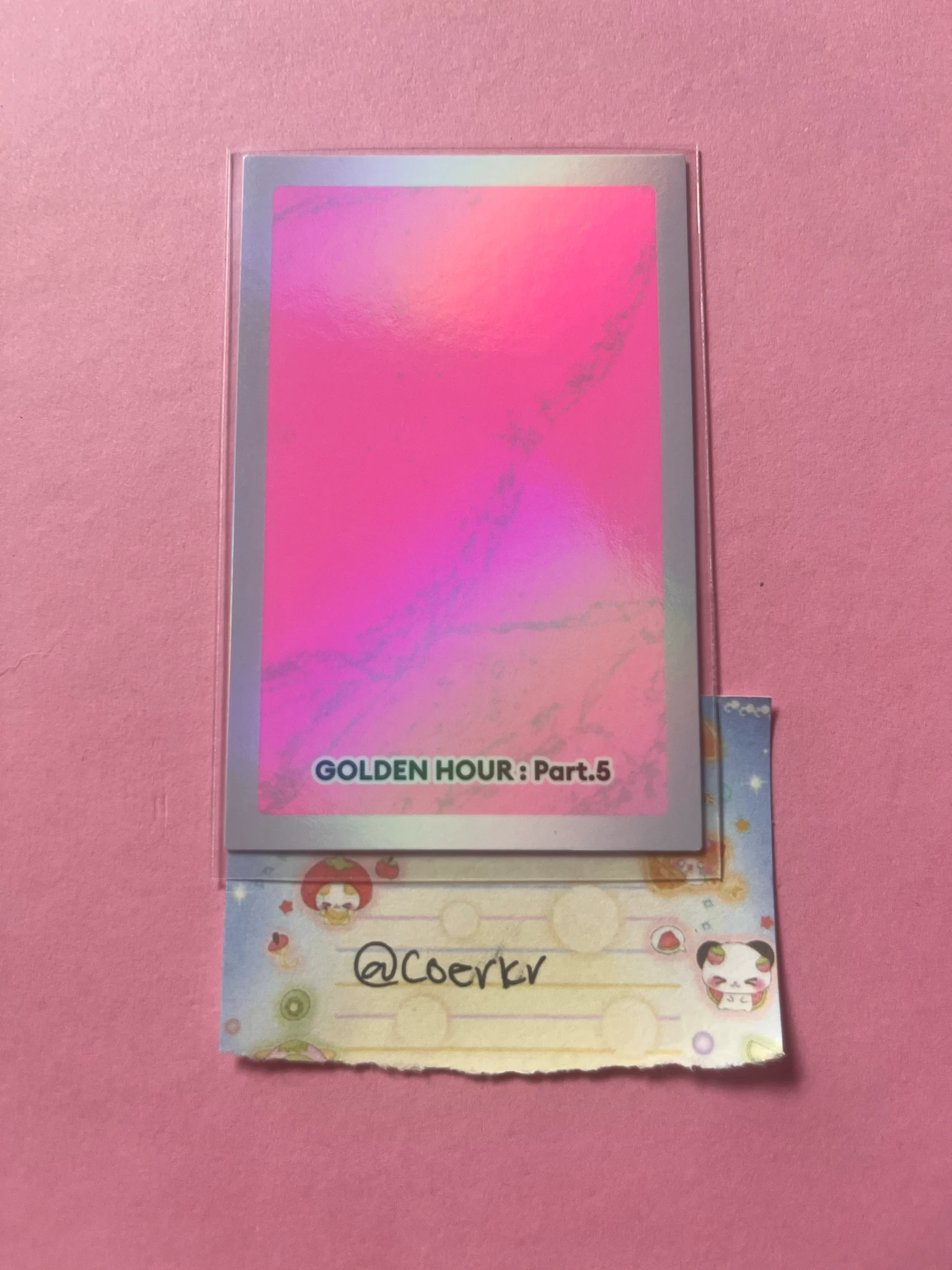 ATEEZ Jongho ATEEZ - Jongho - GOLDEN HOUR : Part.5 Album album photocard Z version holographic (hologram) character card listing photo 2