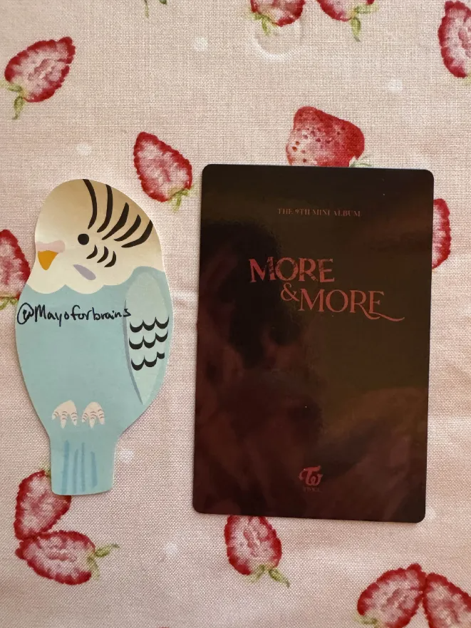 TWICE Chaeyoung TWICE - Chaeyoung - MORE & MORE Album pob (pre-order benefit) photocard set A version listing photo 2