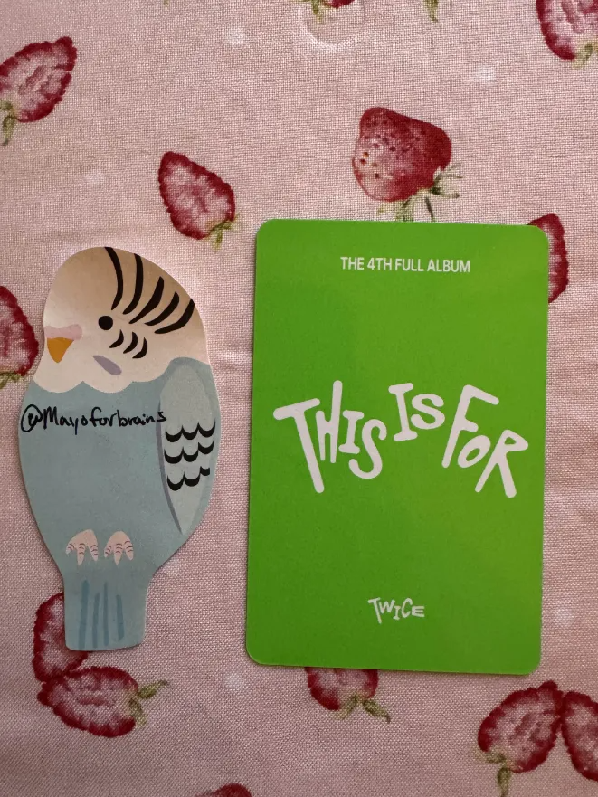 TWICE Chaeyoung TWICE - Chaeyoung - THIS IS FOR Album pob (pre-order benefit) photocard set for version listing photo 2