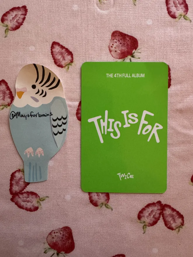 TWICE Nayeon TWICE - Nayeon - THIS IS FOR Album pob (pre-order benefit) photocard set for version listing photo 2